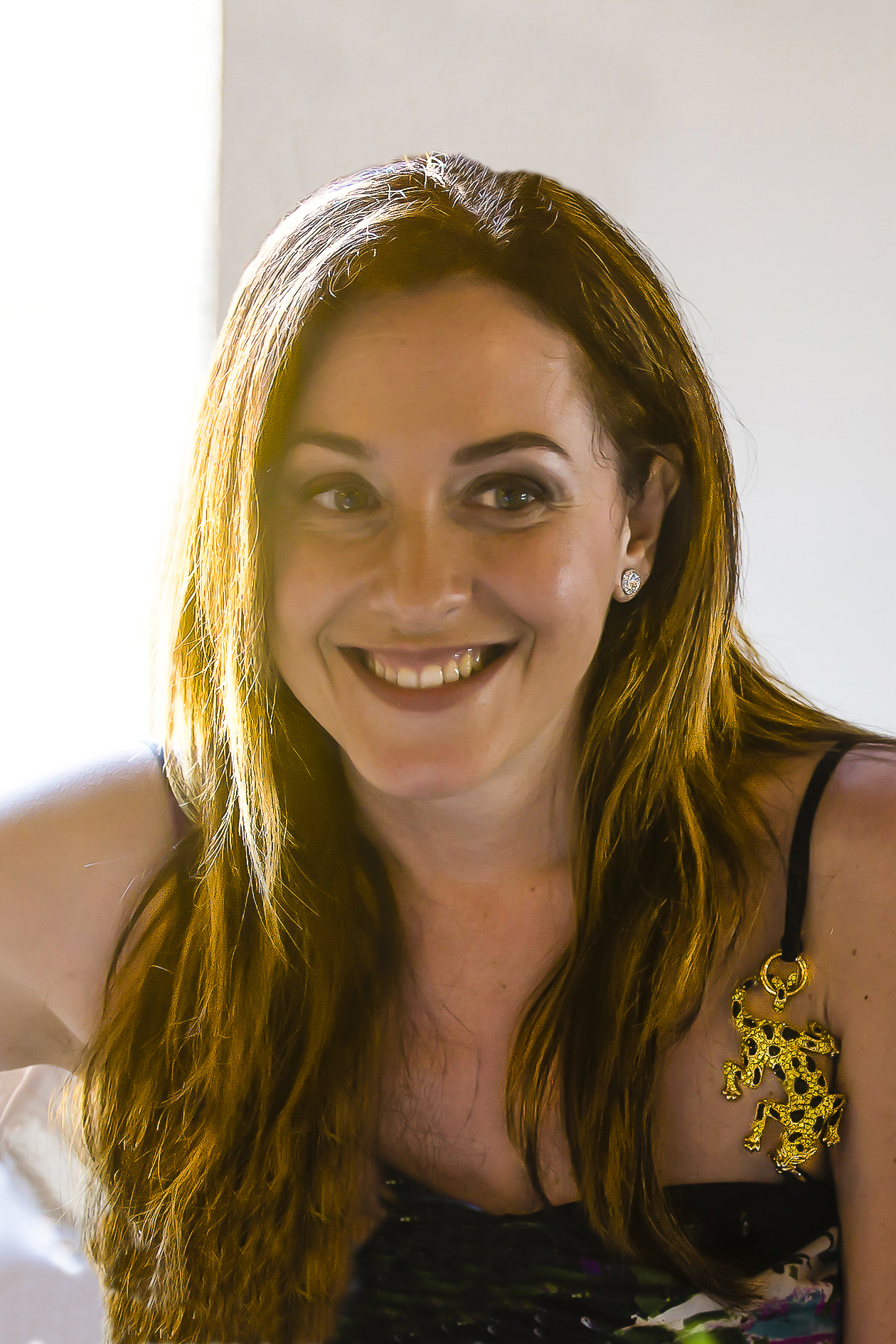 Sorriso splendente con giaguaro