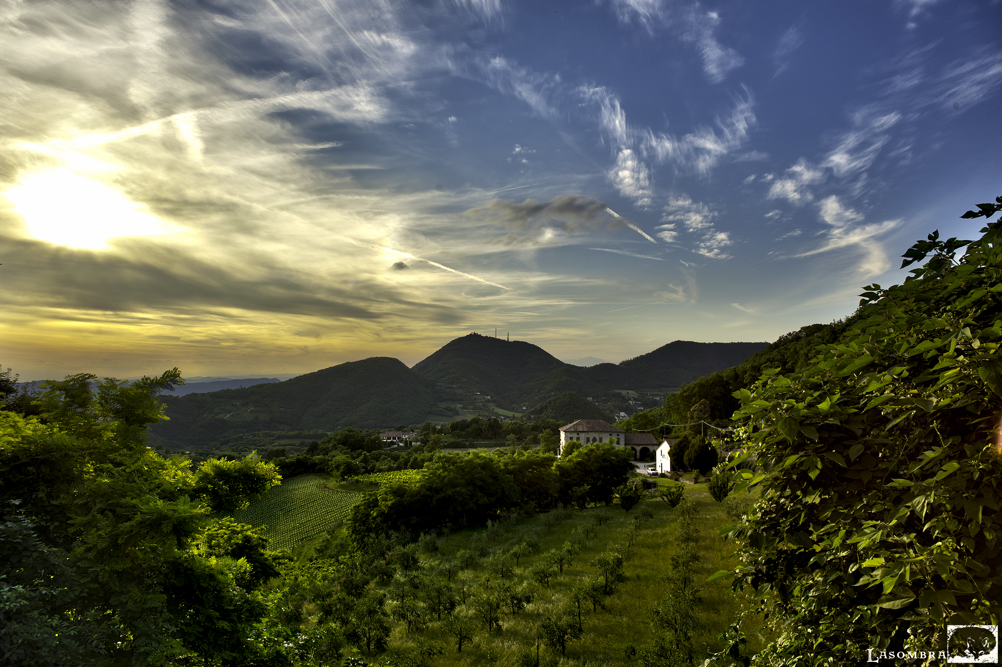 Tramonto sui colli euganei