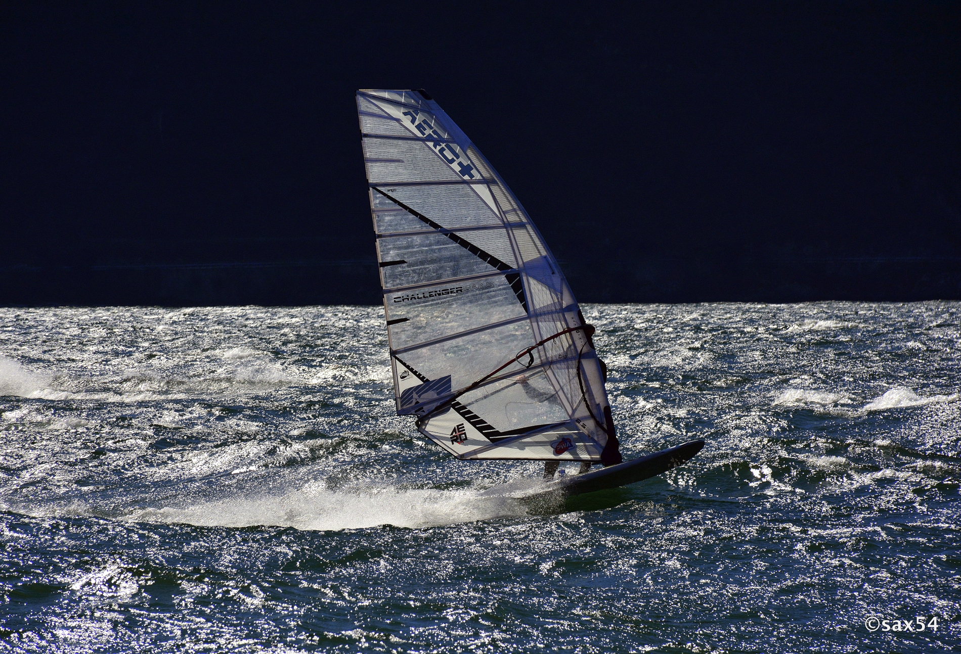 Surfing on Lake Lecco