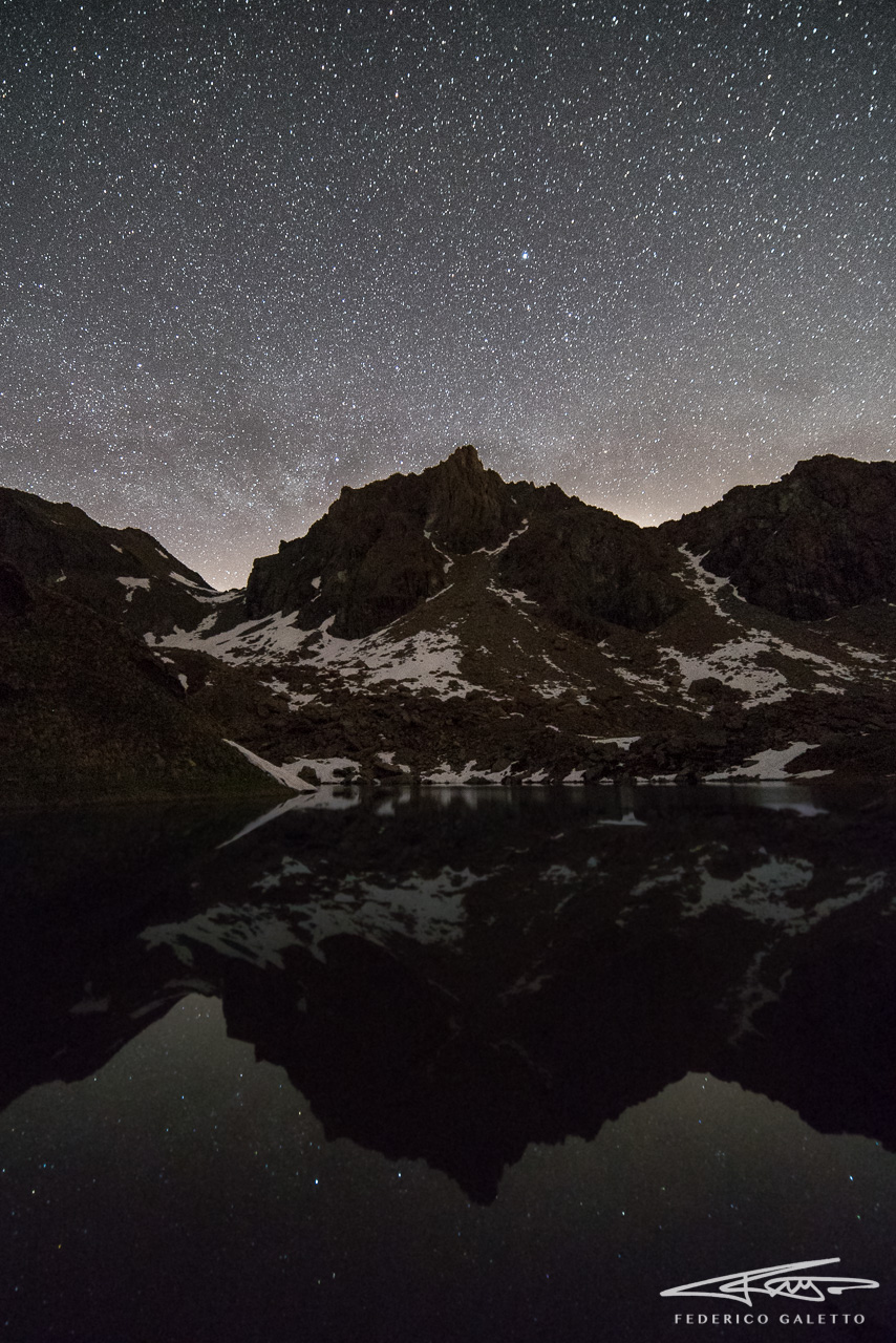Cristalliera, Lake and Stars