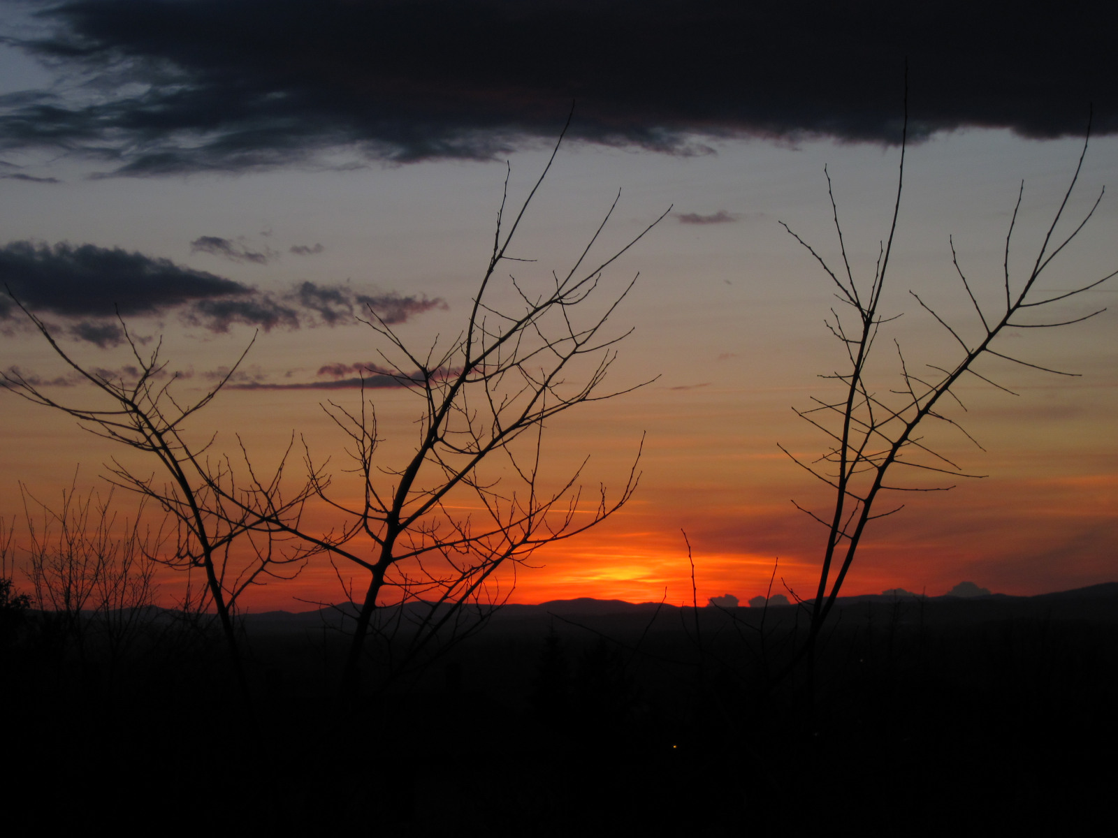 Tramonto sulla piana di Assisi