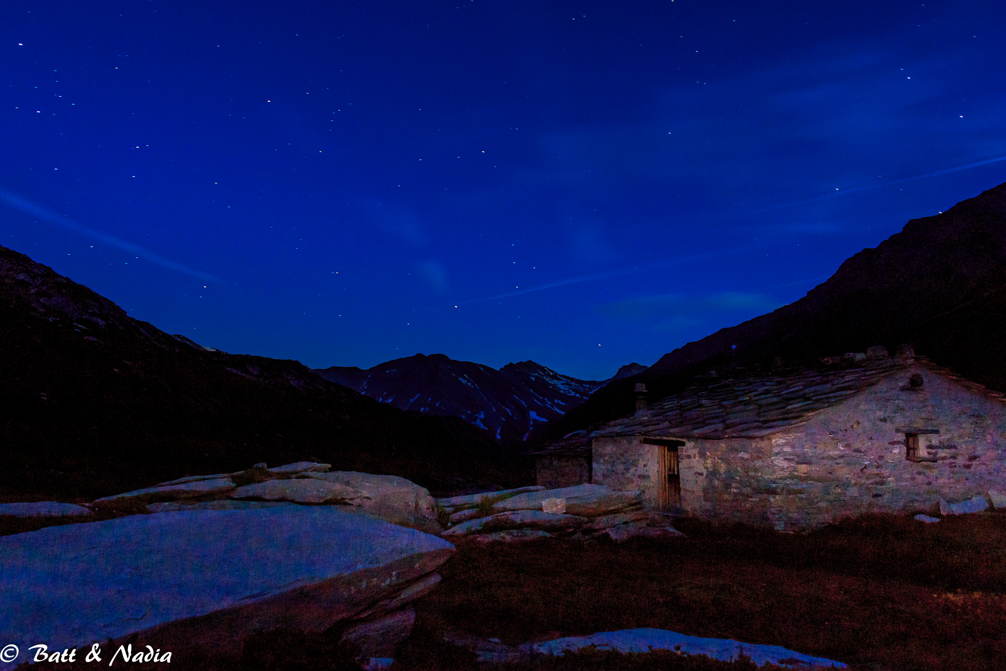 Evening at the family cabin