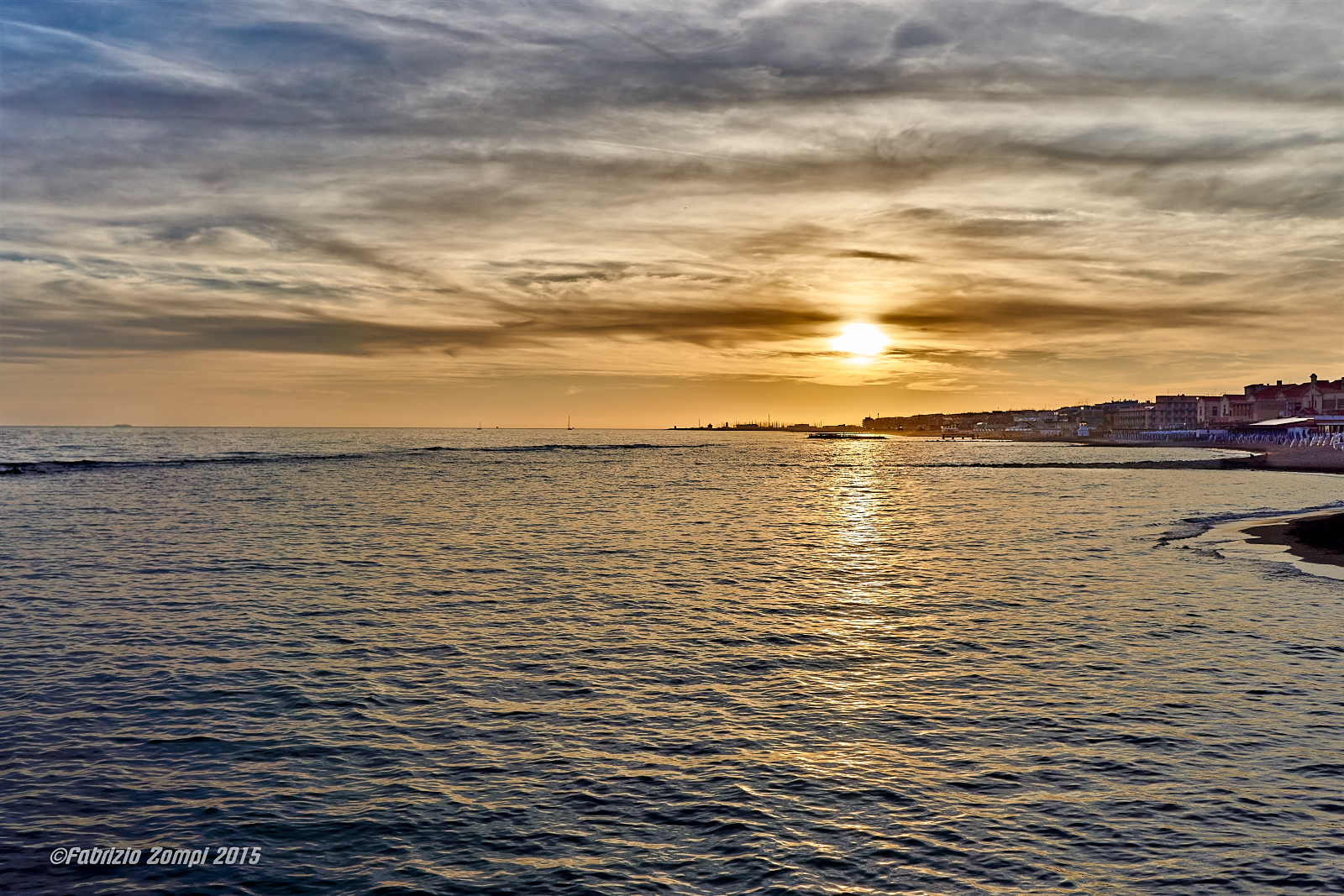 Dal pontile di Ostia