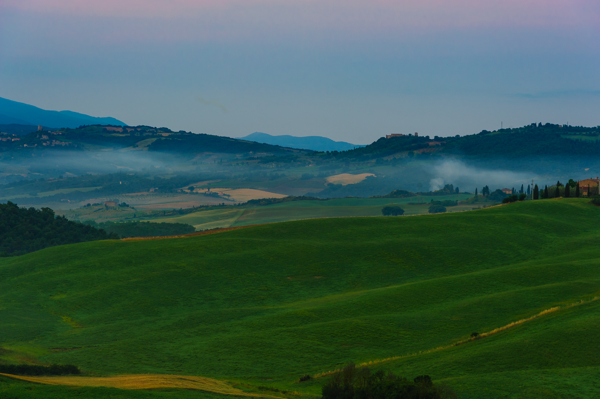 Sunrise on the Val D'Orcia