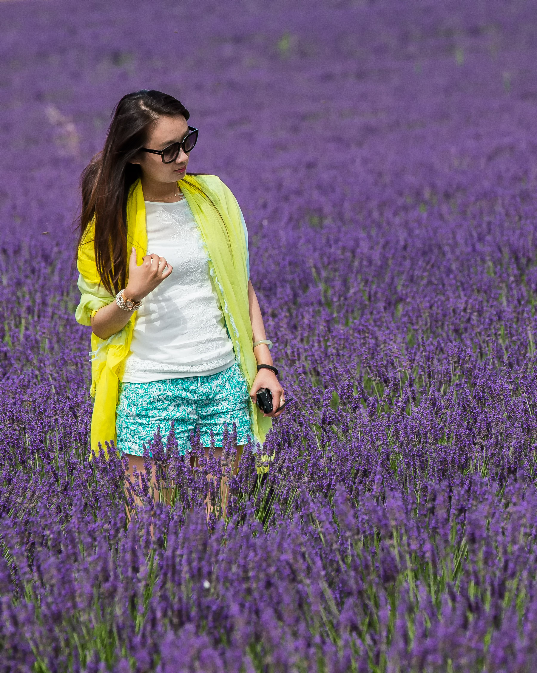 Immersa nel profumo della lavanda