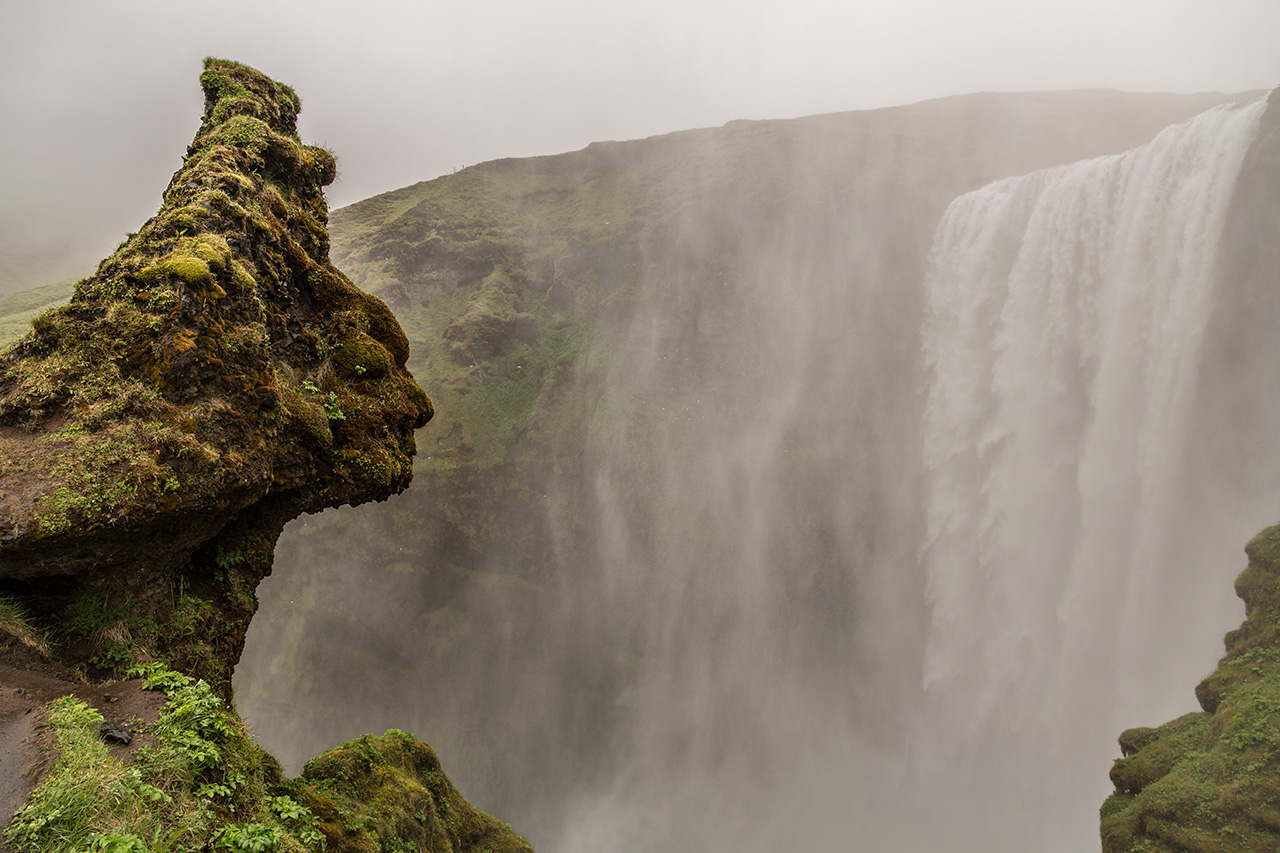 The guardian of Skogafoss