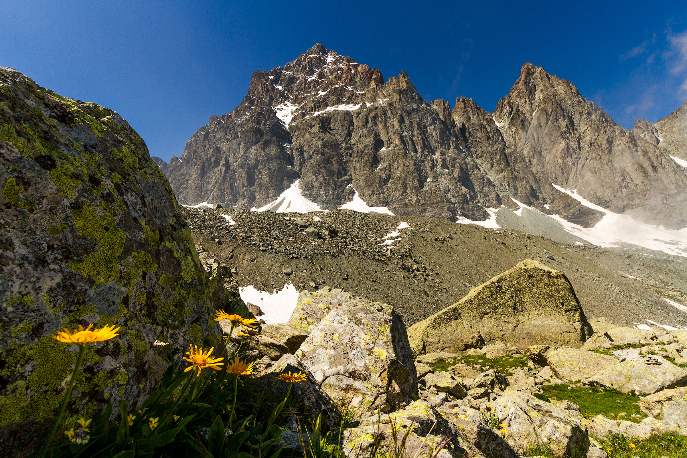 Viso from the trail leading to Quintino Sella