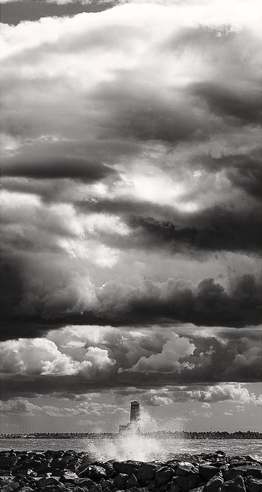 Under a sea of ??clouds