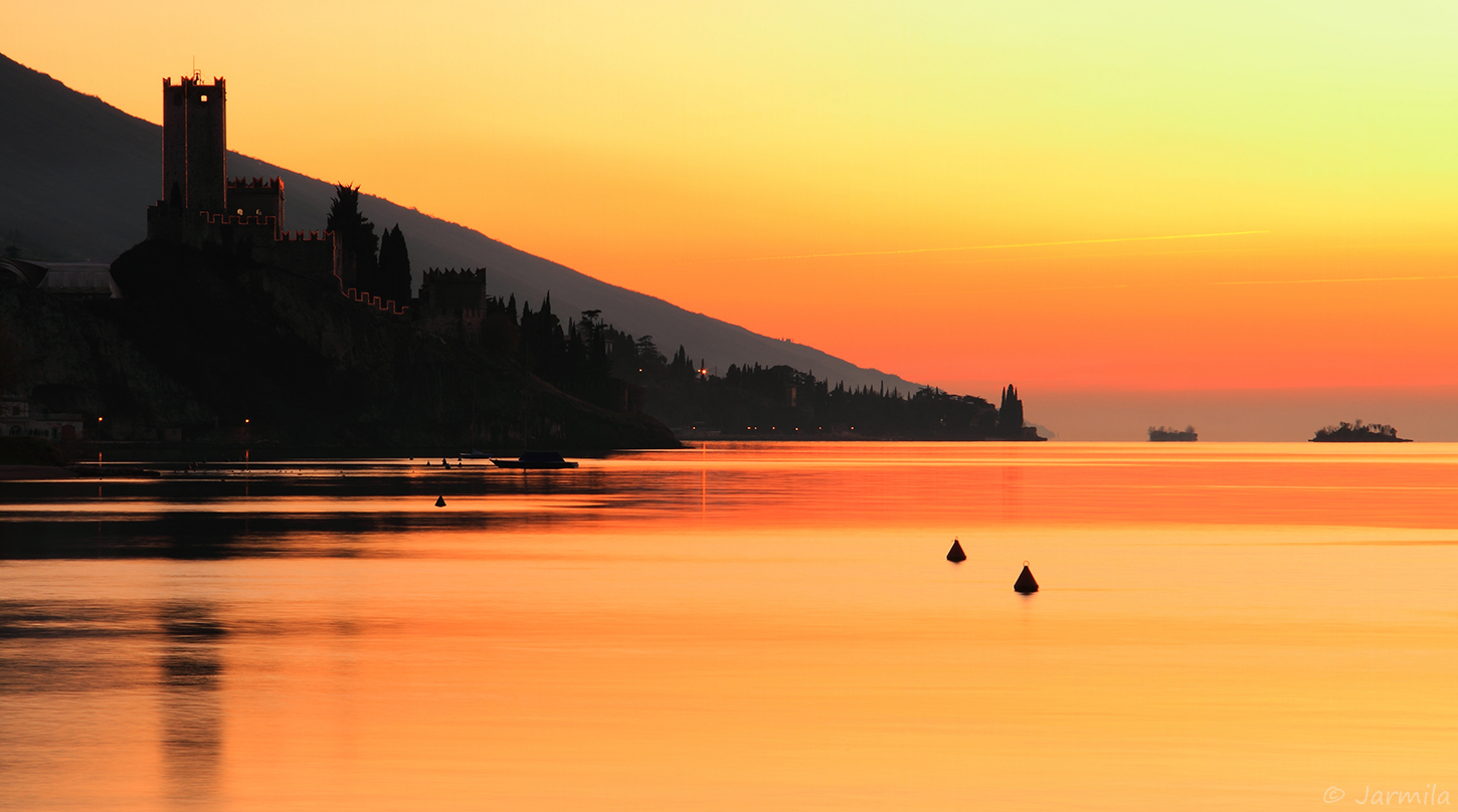 Un tramonto fiabesco a Malcesine