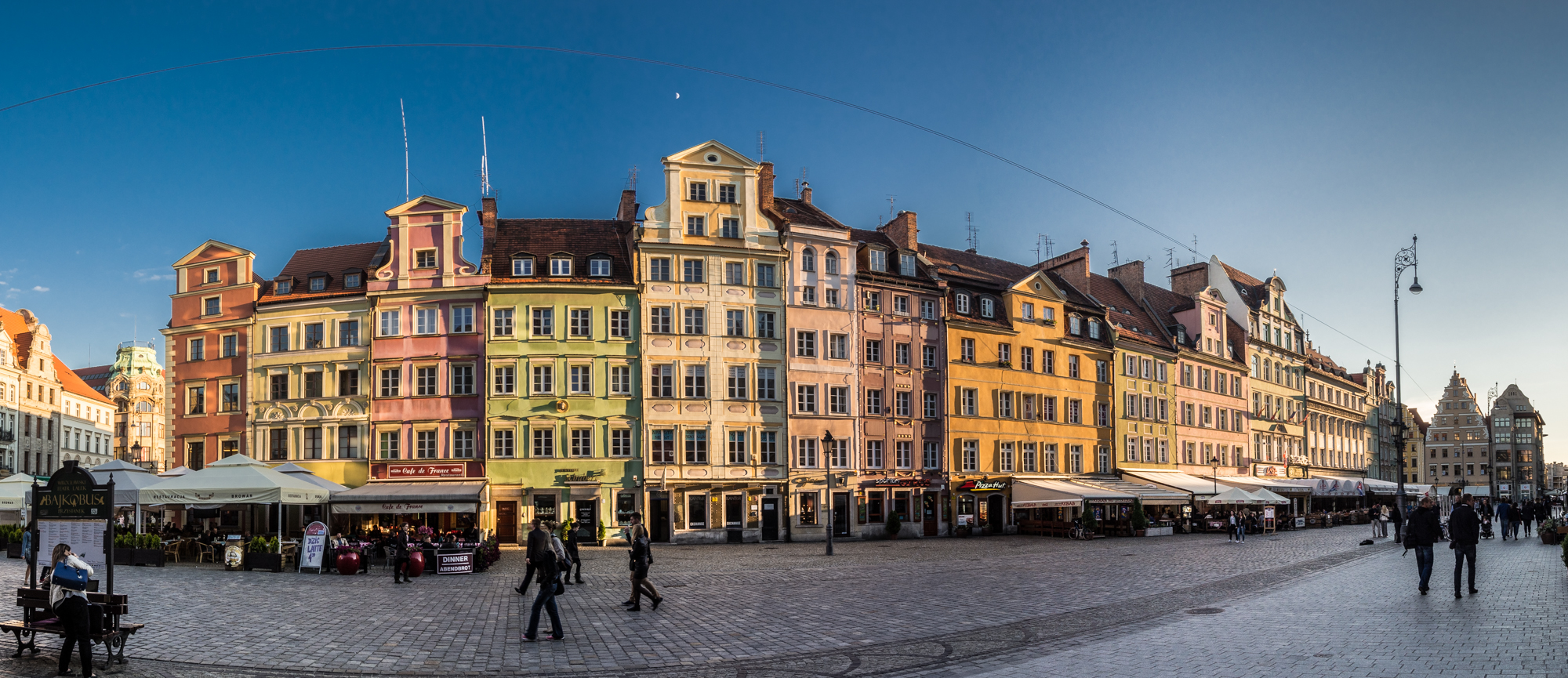 La piazza centrale di Wroclaw