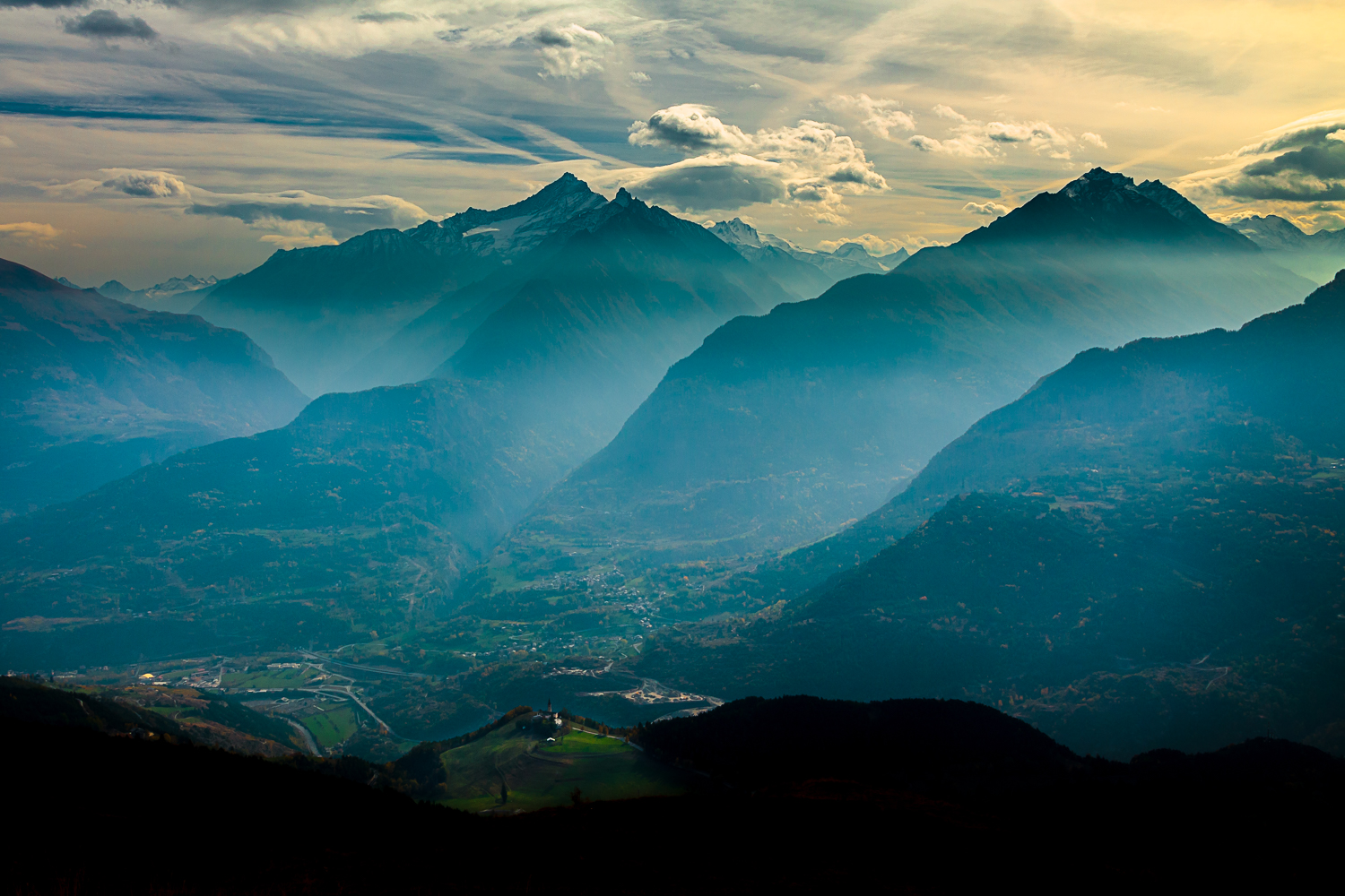 Towards the Grivola, the Gran Paradiso
