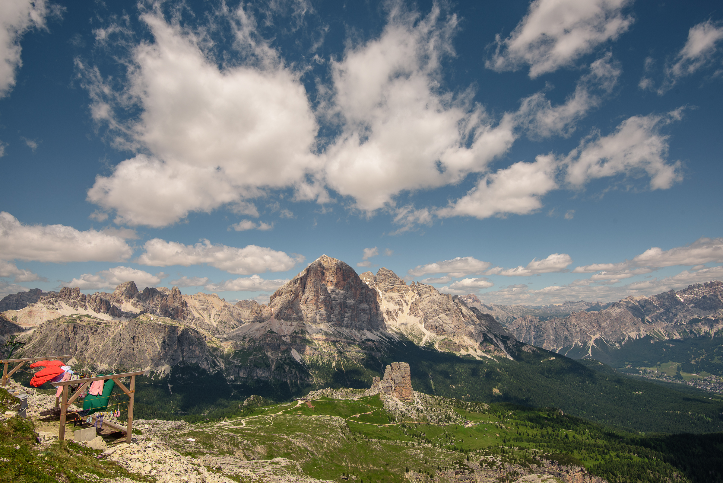 Bucato in alta montagna