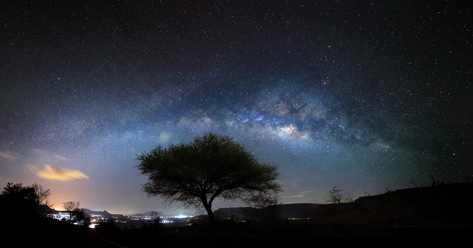 Un modo latteo sopra la mia città
