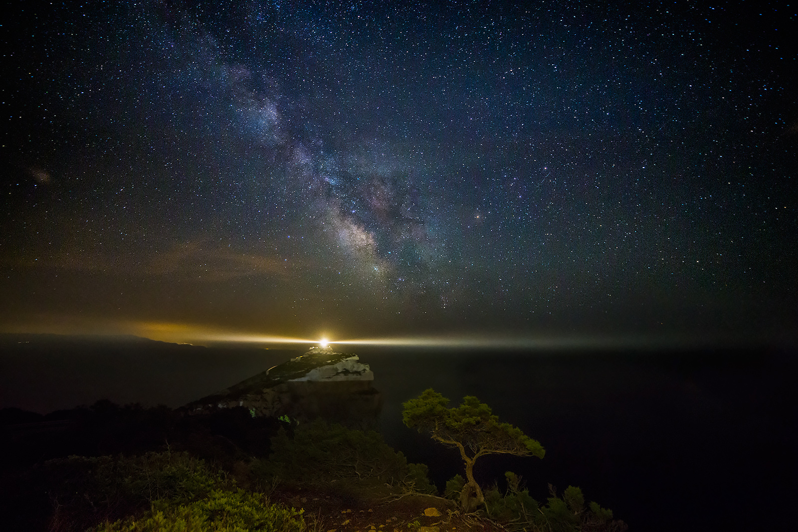 Between dark and light