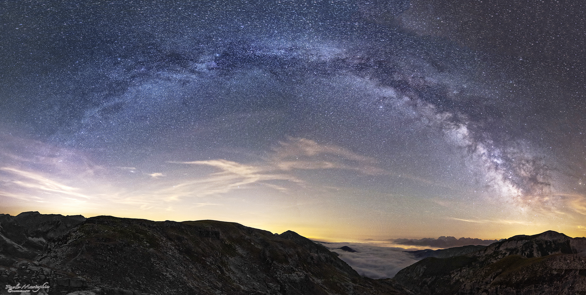 La via lattea nel Vallone dell'Arma...