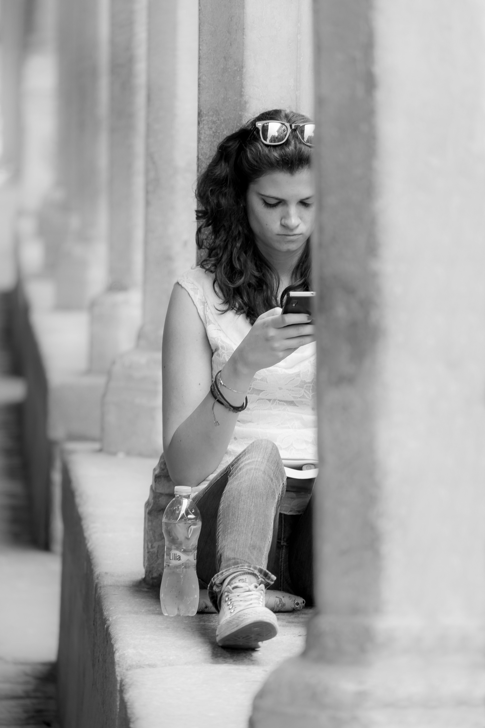 One summer day in city