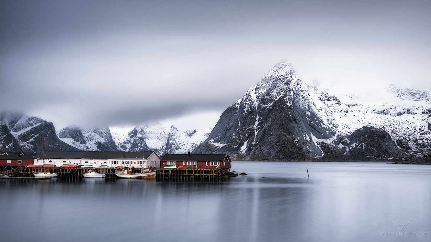 Obscured by white shades