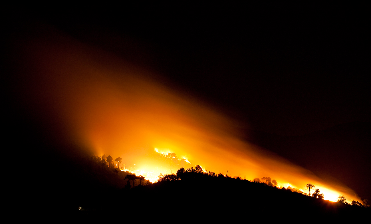 Incendio a Massanera