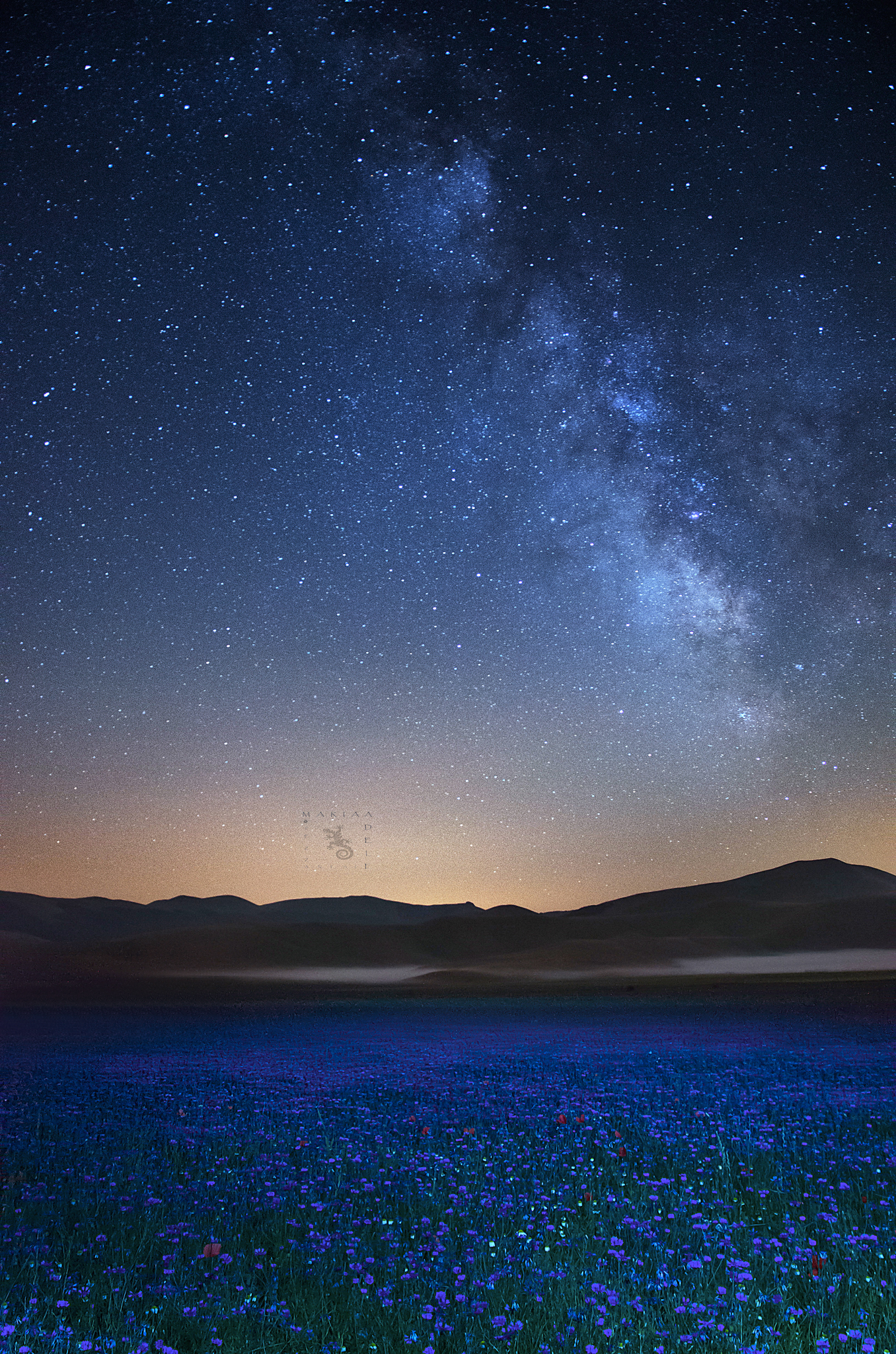 First stars in blue .....