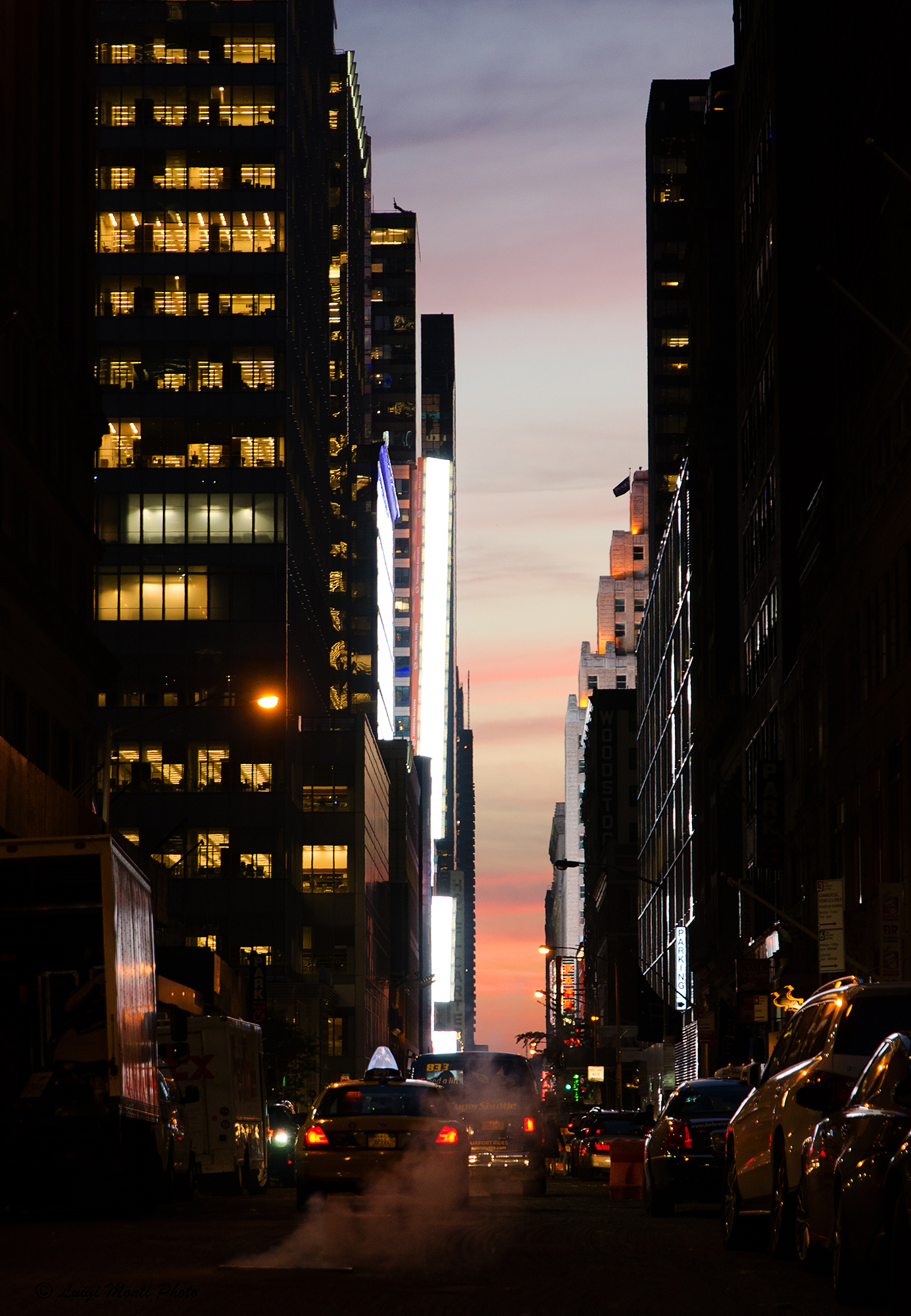 Smoke on the asphalt