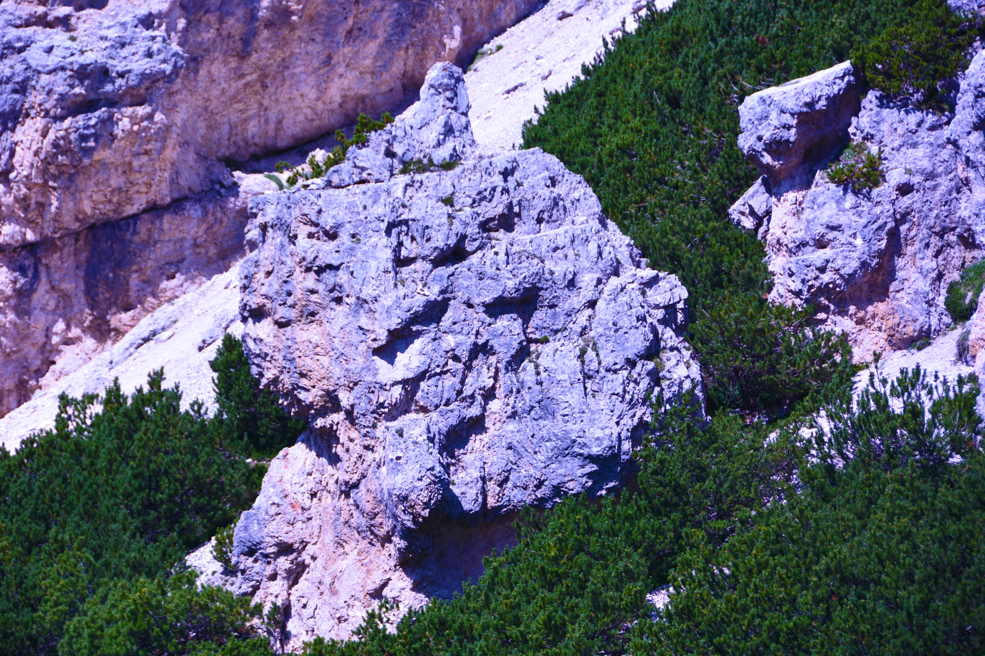 Faces in the mountains