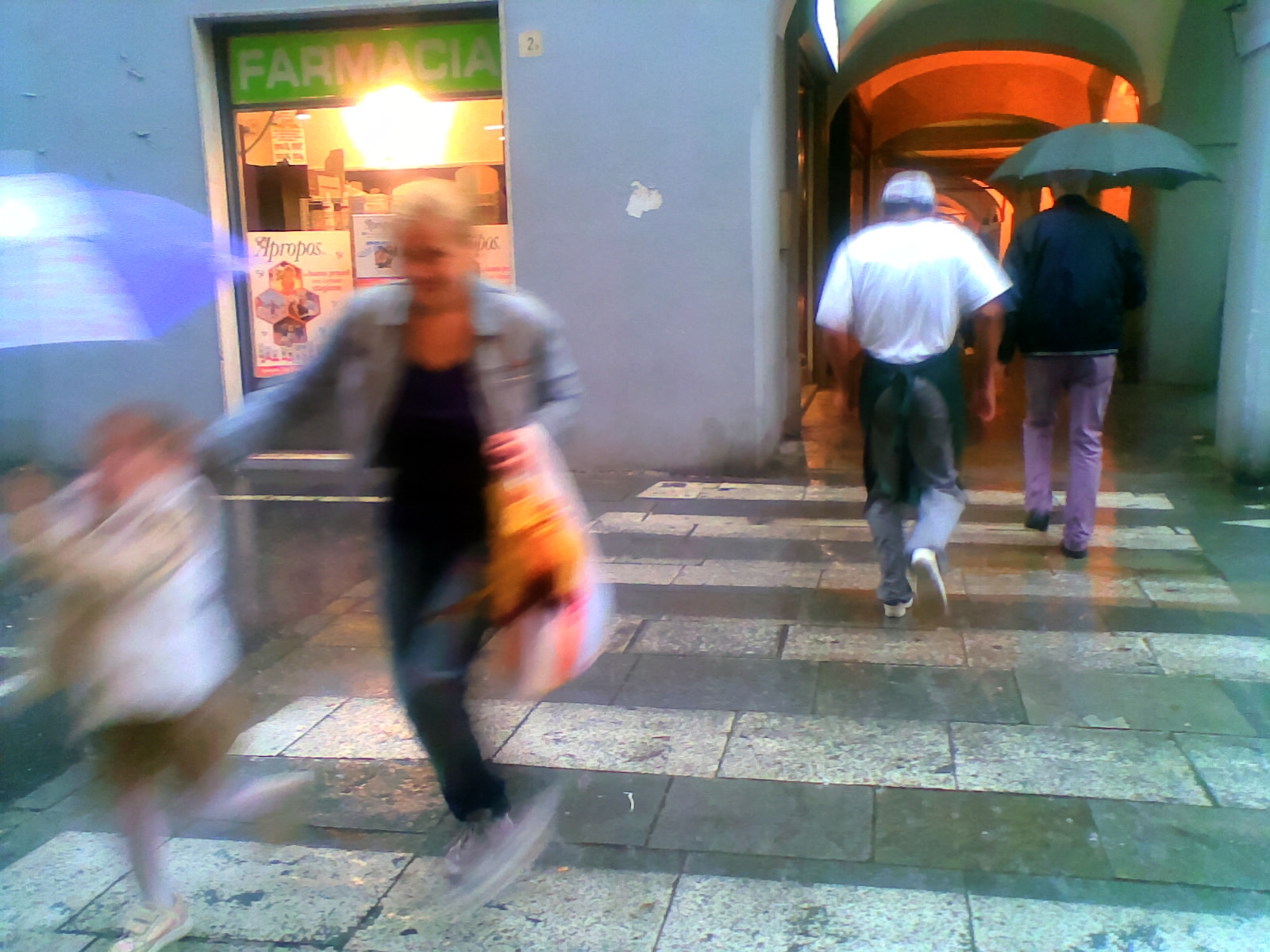 Temporale al mercato