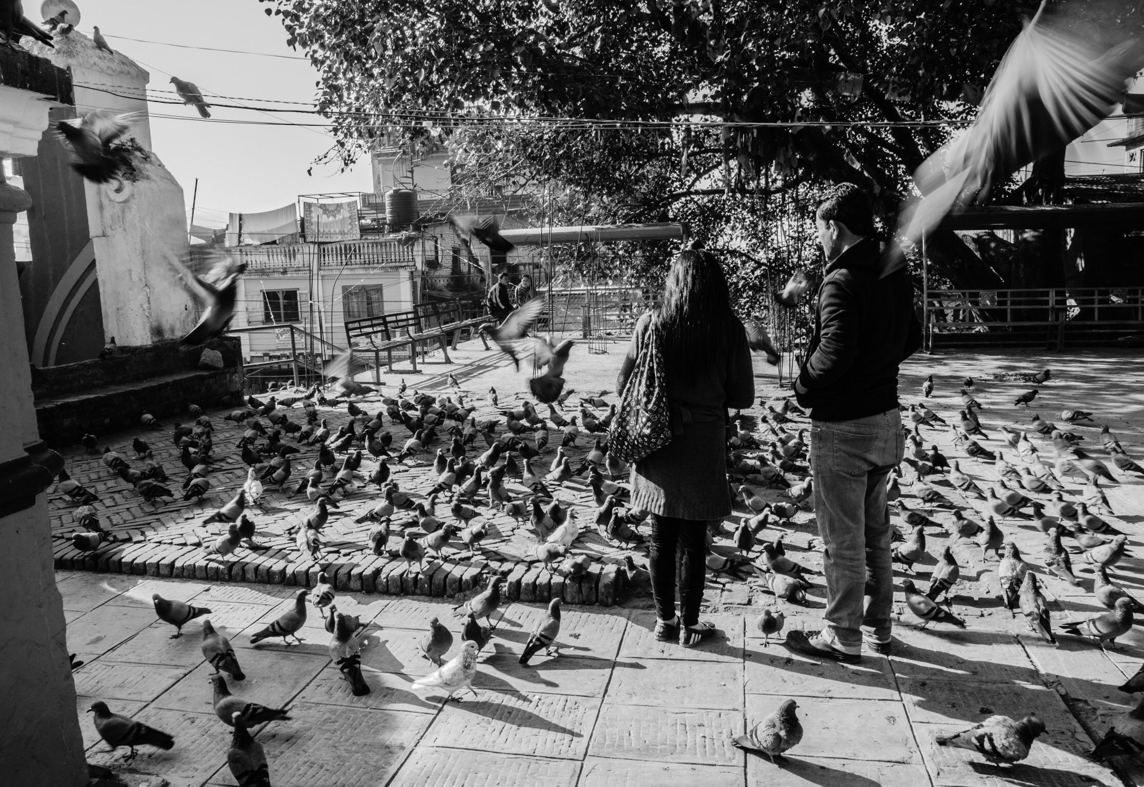 Nepal 2015 - piazza del Buddha disteso