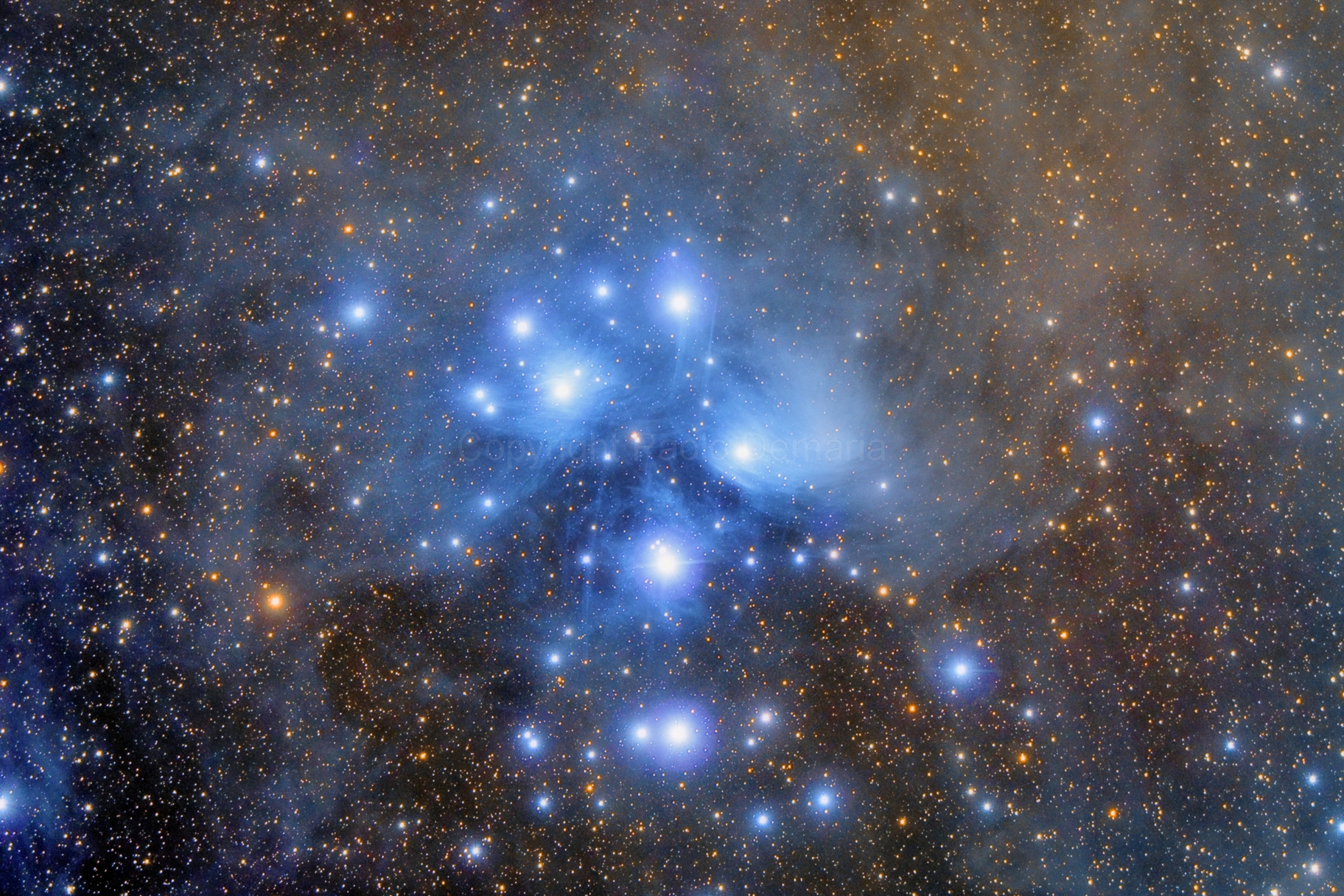 m45, the Pleiades