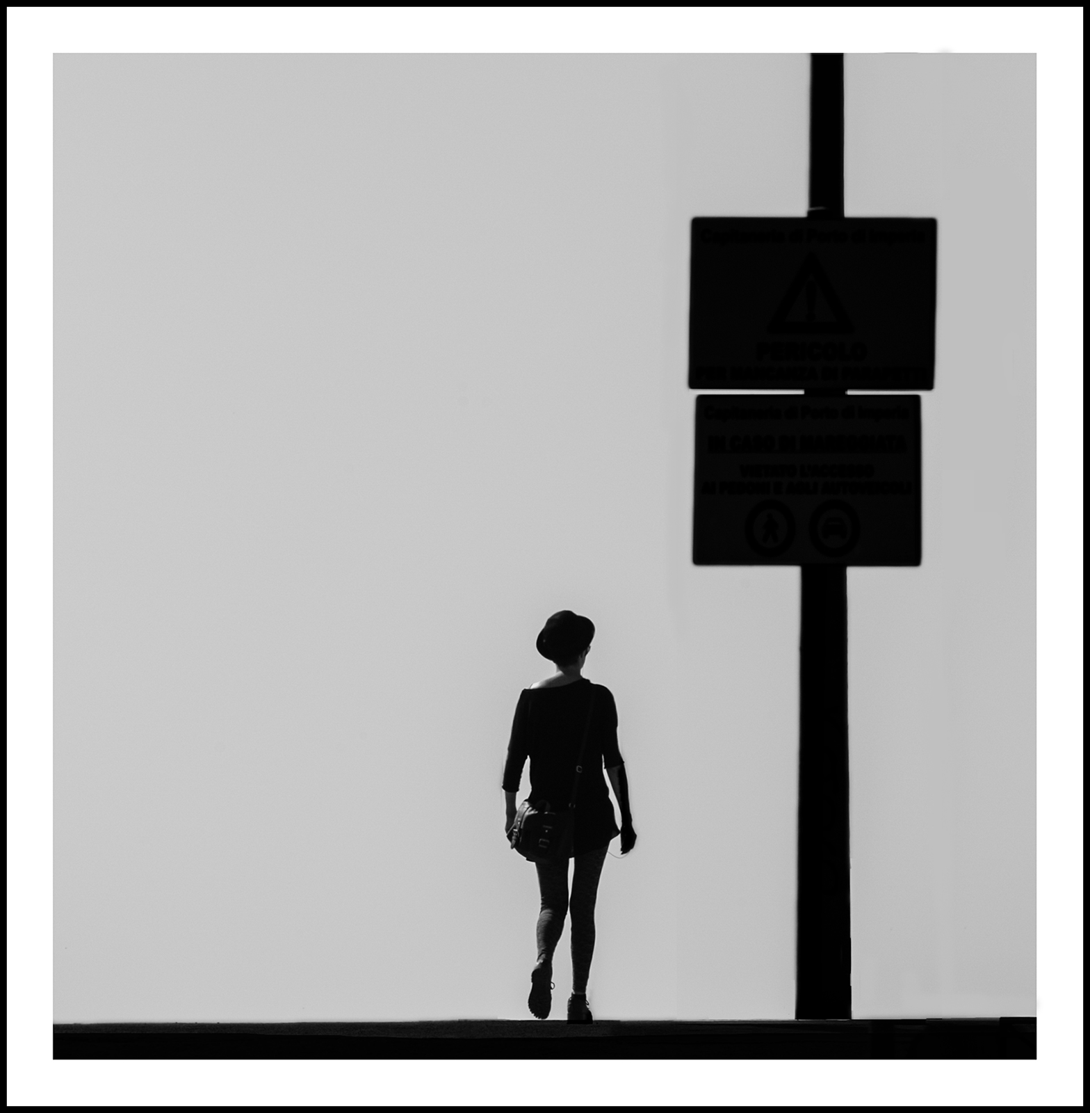 the girl with the bowler