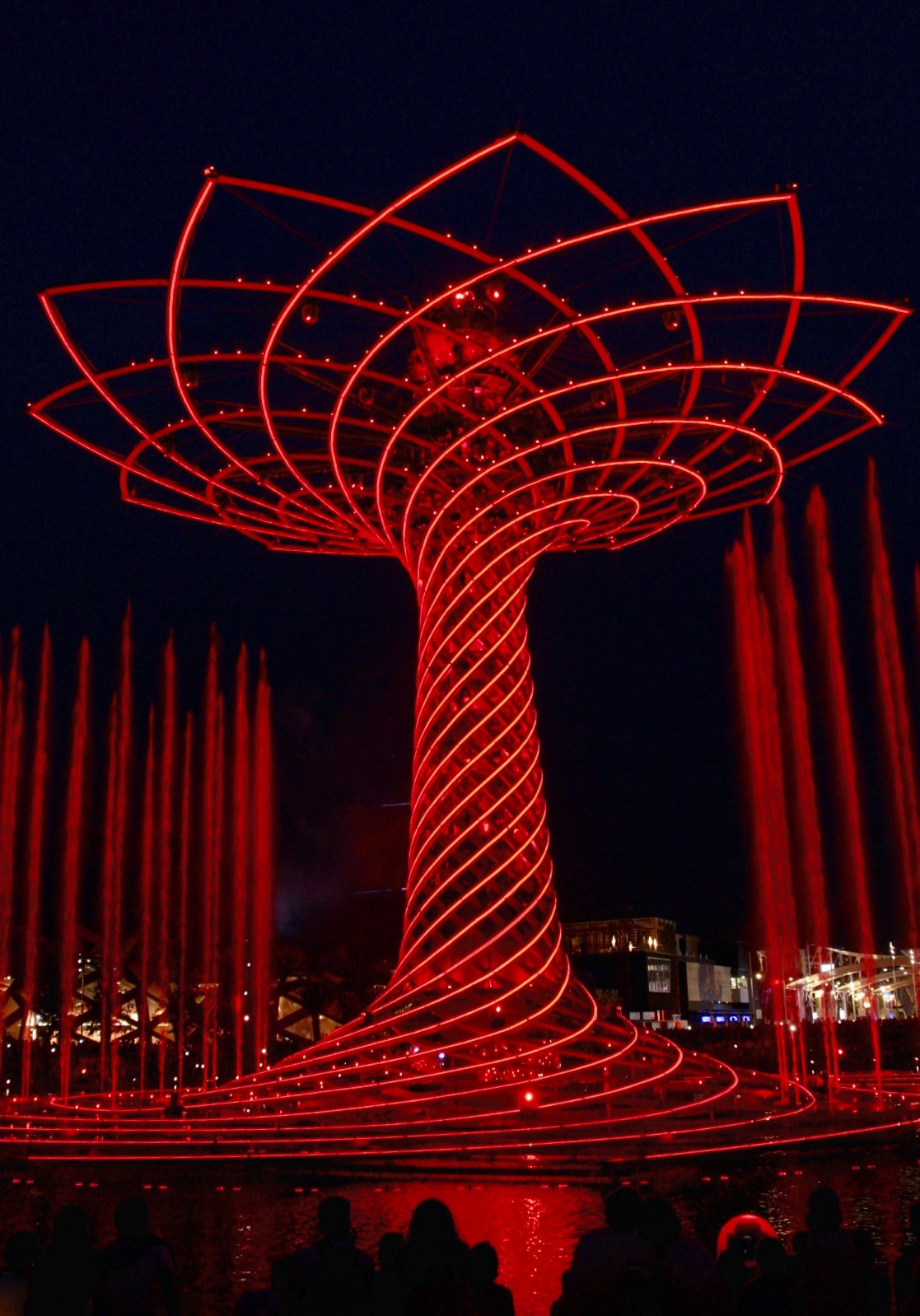 Tree of Life in red.