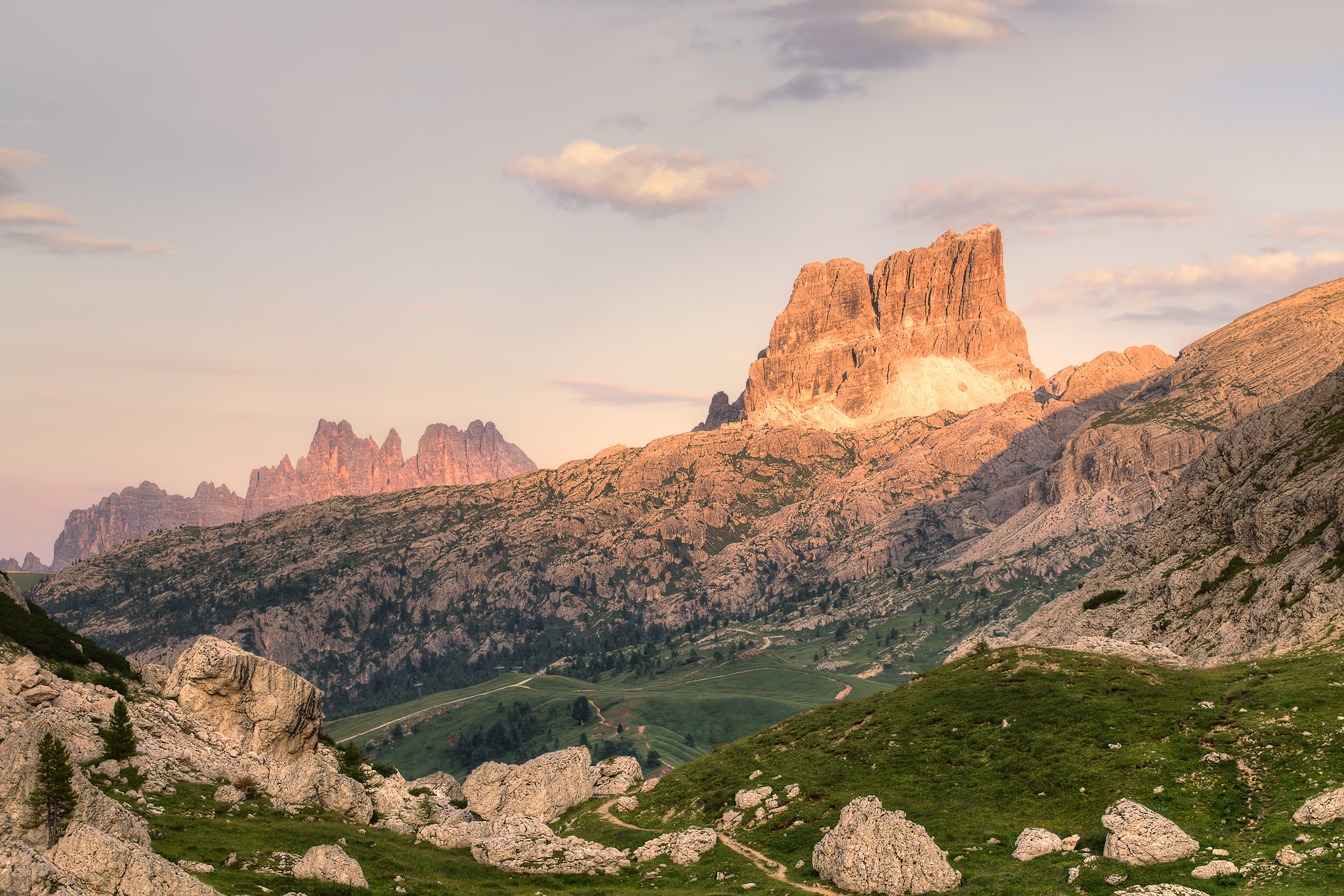 View from step Valparola