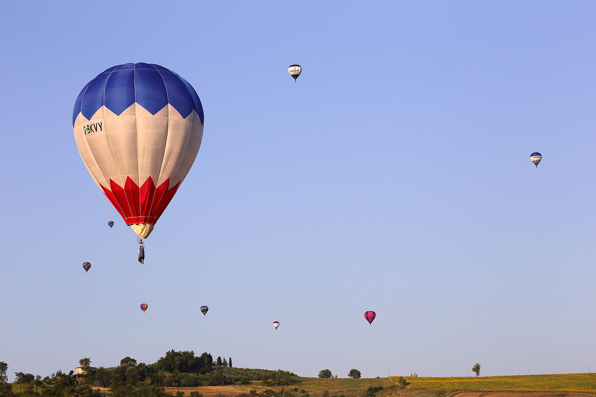 One morning at dawn in Gualdo Cattaneo
