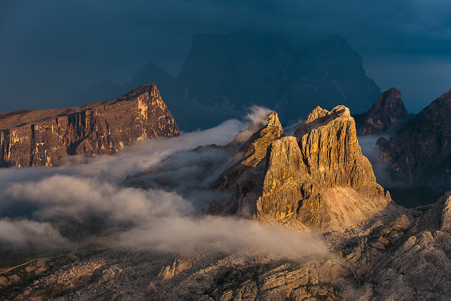 Averau and Nuvolau view from Lagazuoi