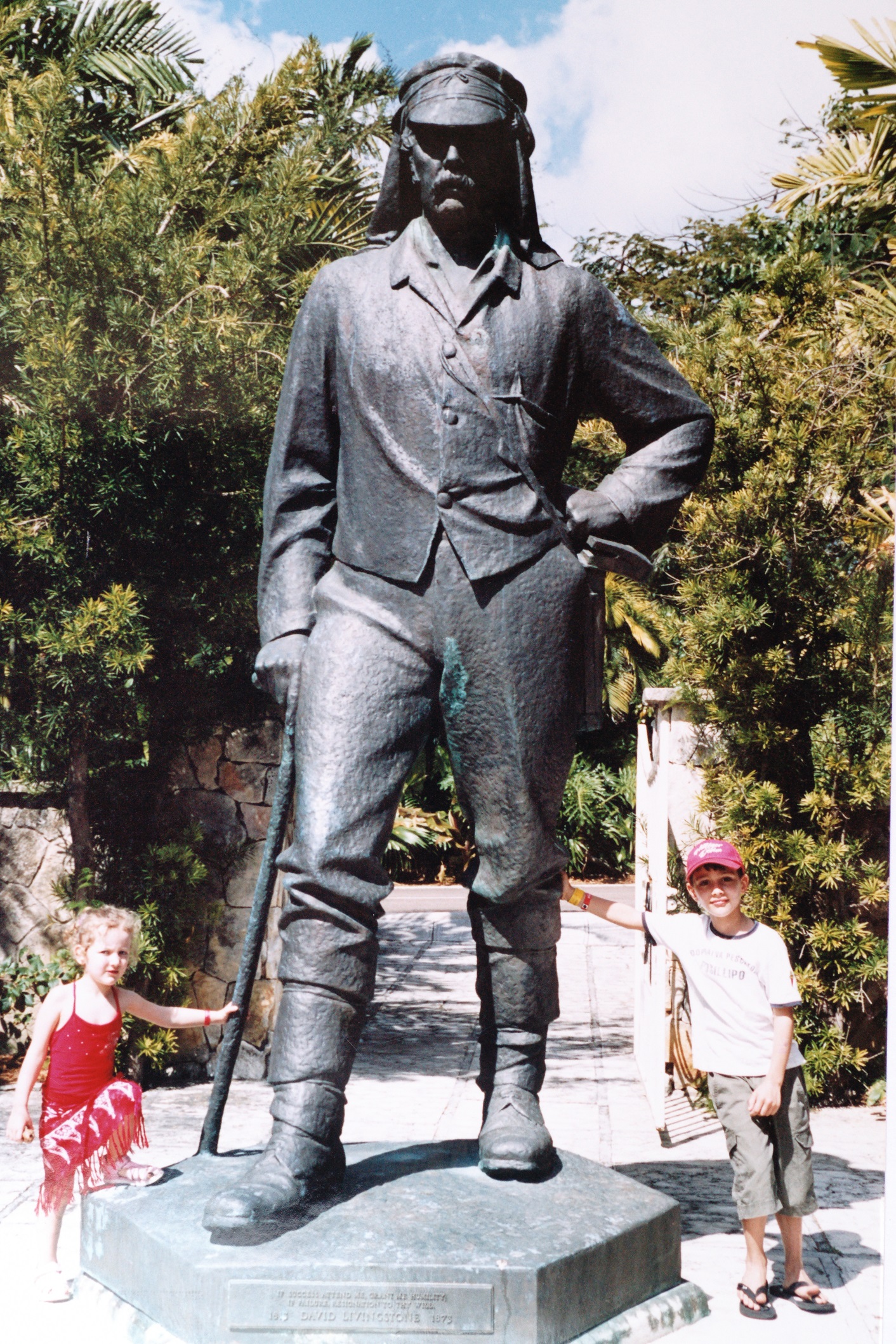 statue of Livingstone in New Providence, Bahamas
