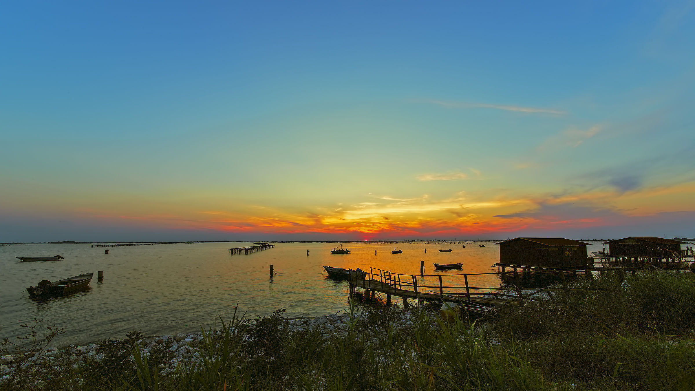 Tramonto su Scardovari