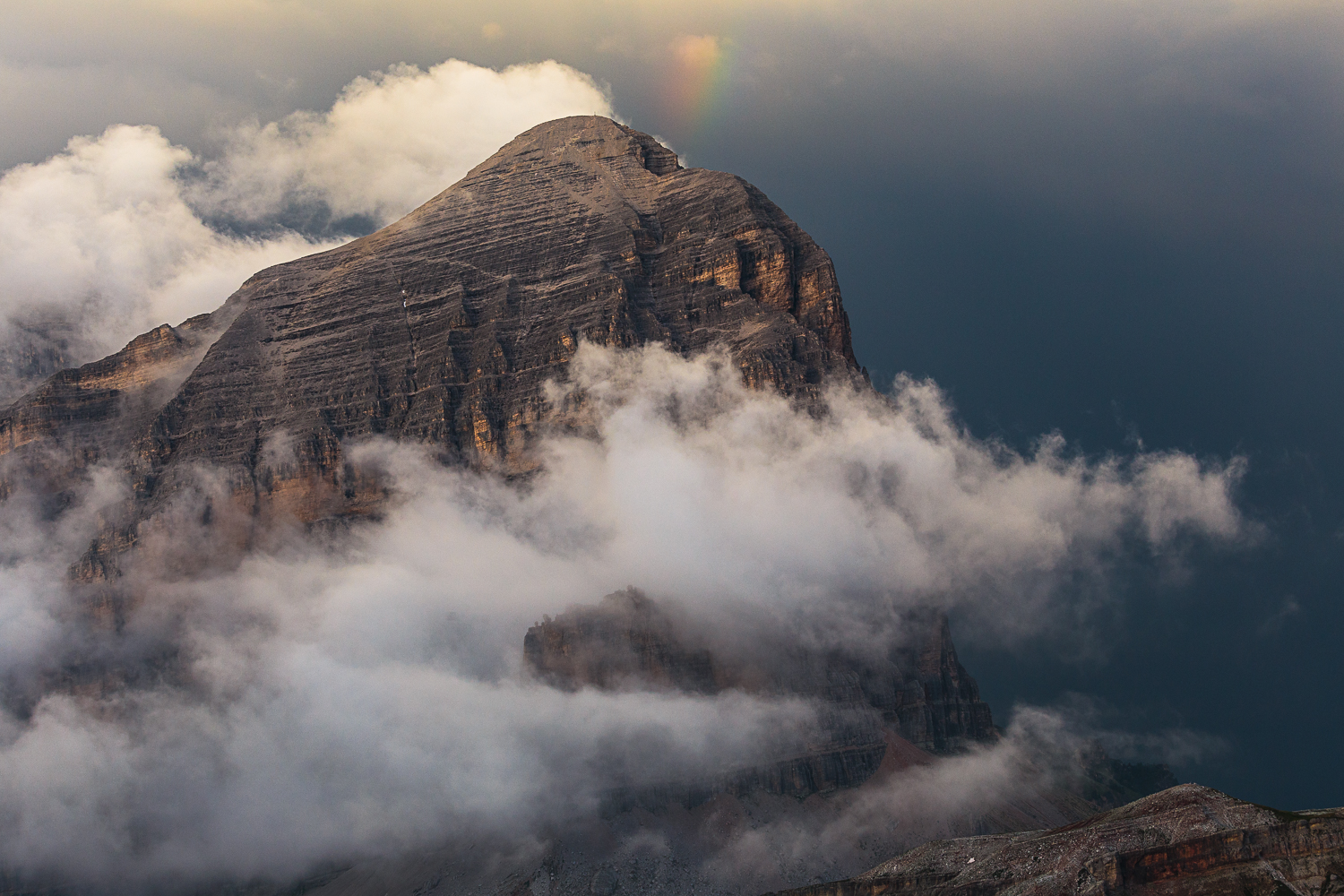 Small rainbow on the Tofane