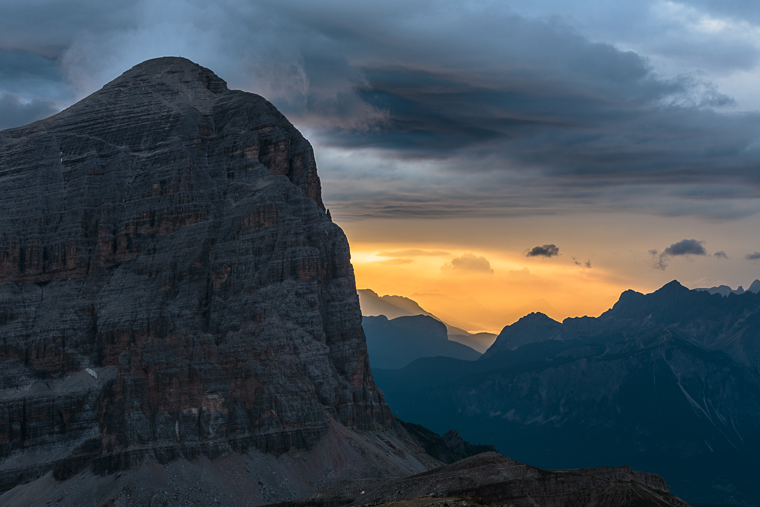 Tofana di Rozes, sunrise