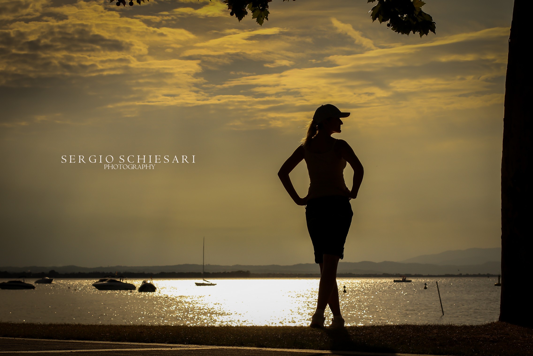 sunset with the Garda ....