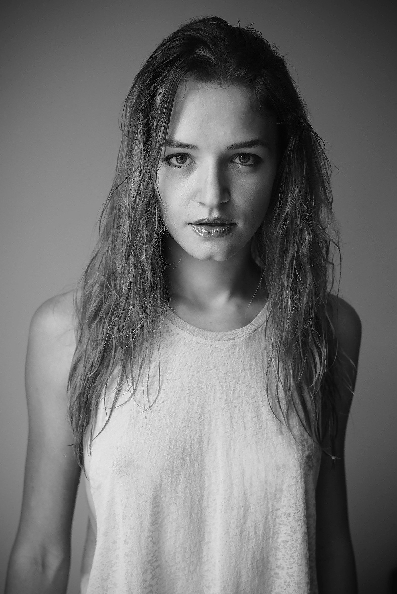 Cristina B&w Portrait