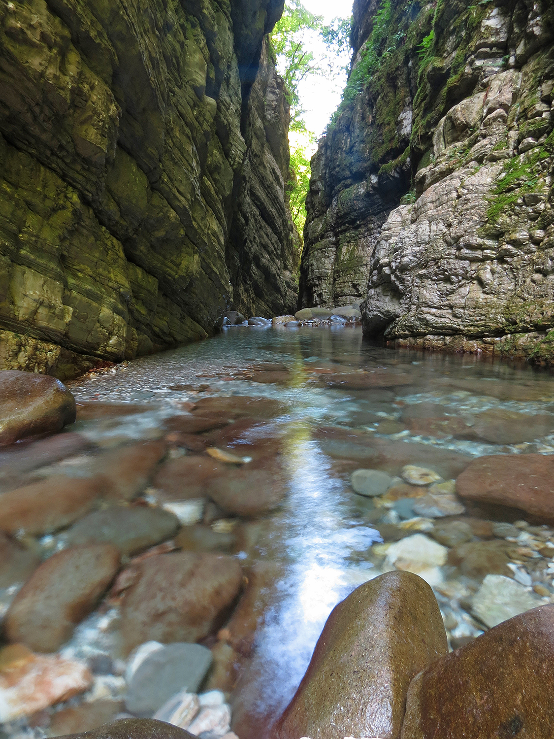Inside the gorge