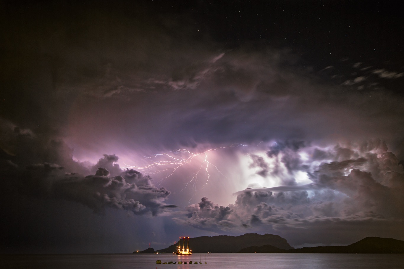 Lightning on Tavolara