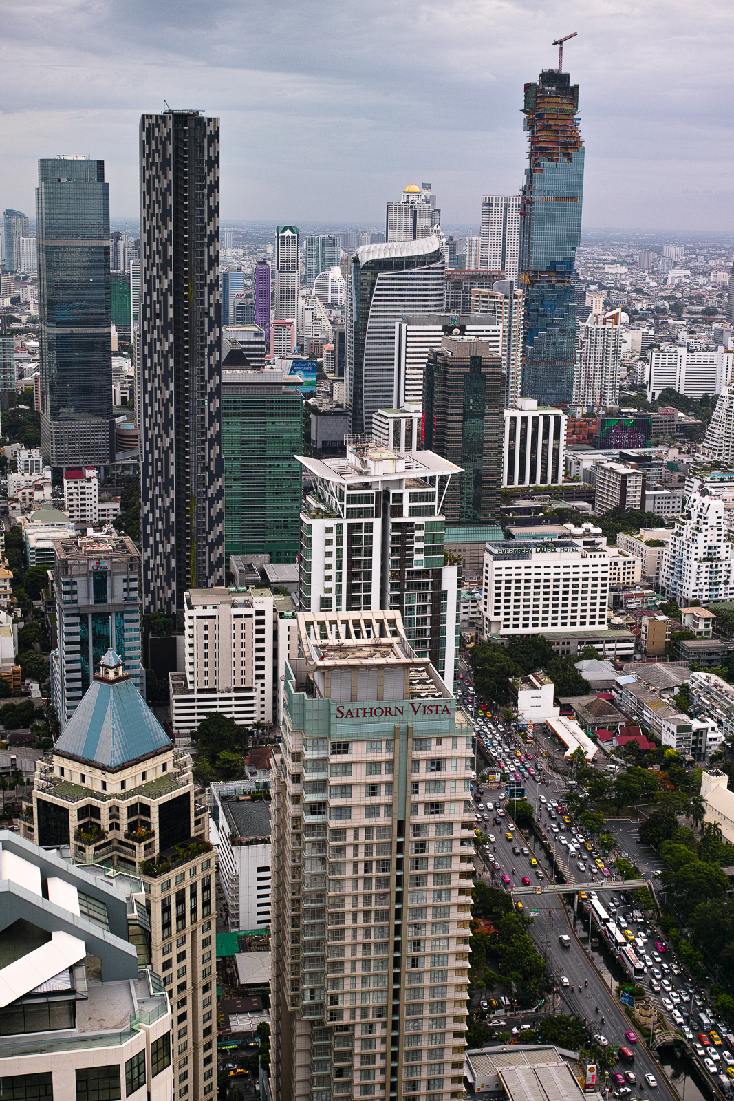 Vista di Bangkok dal Moon Bar
