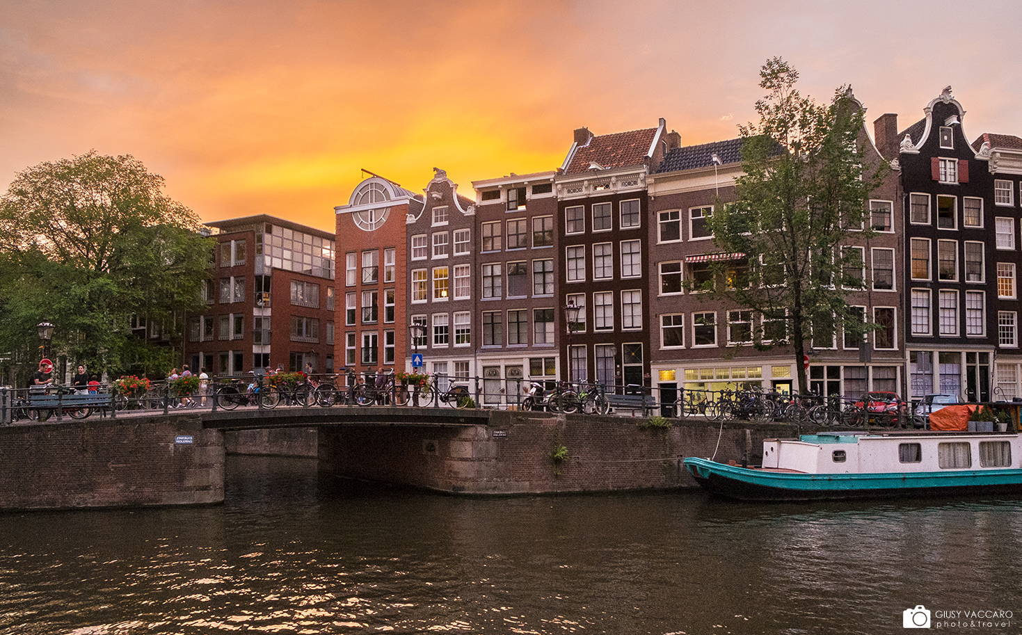 Tramonto tra i canali