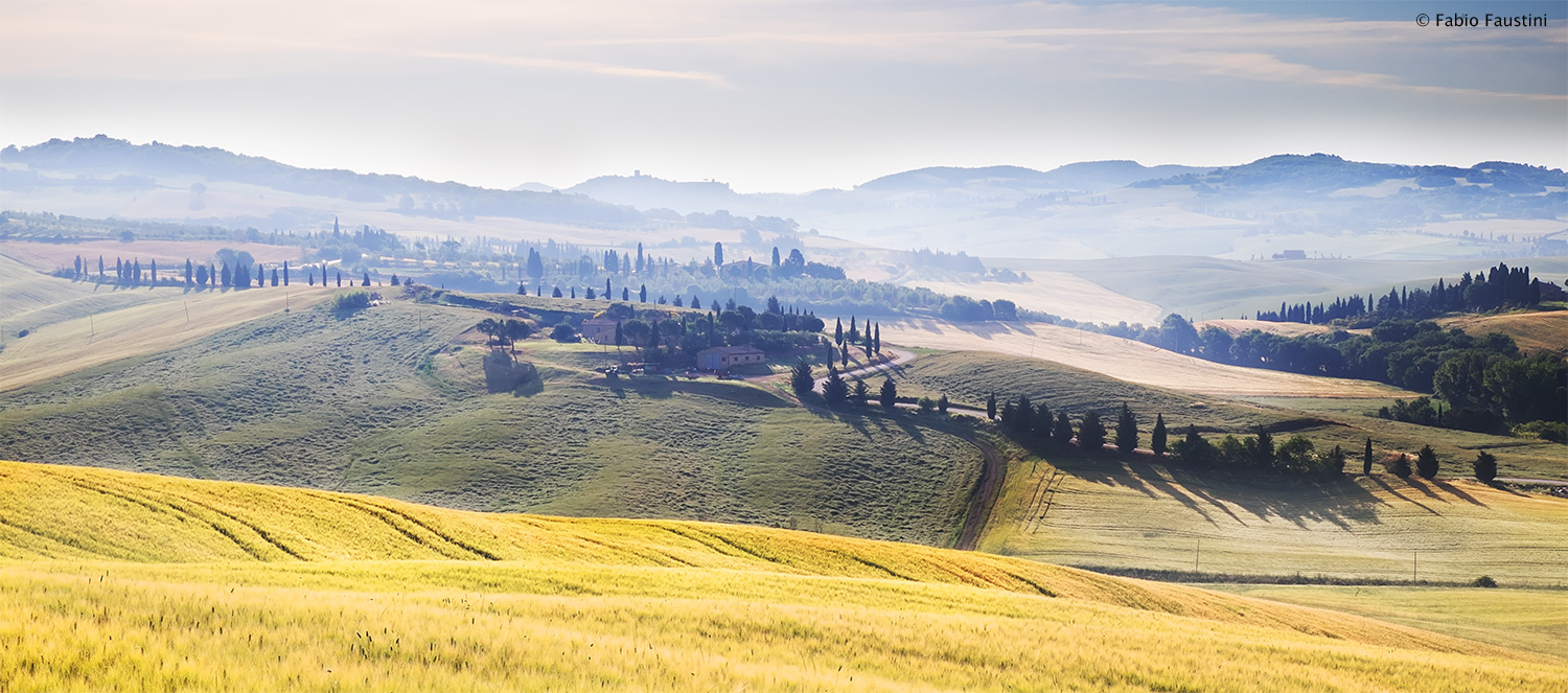 La luce del mattino in Val d'Orcia