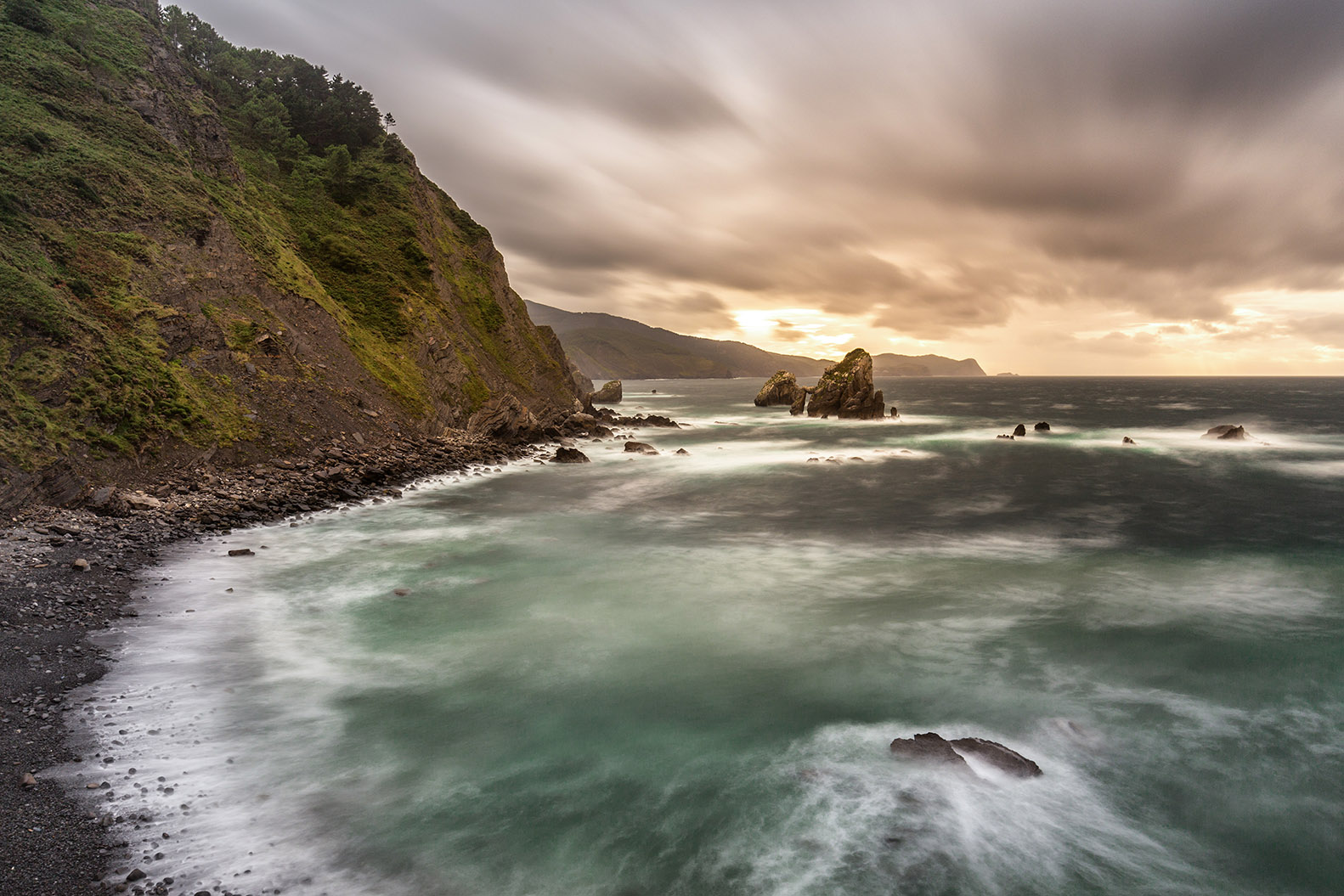 at the foot of the hermitage