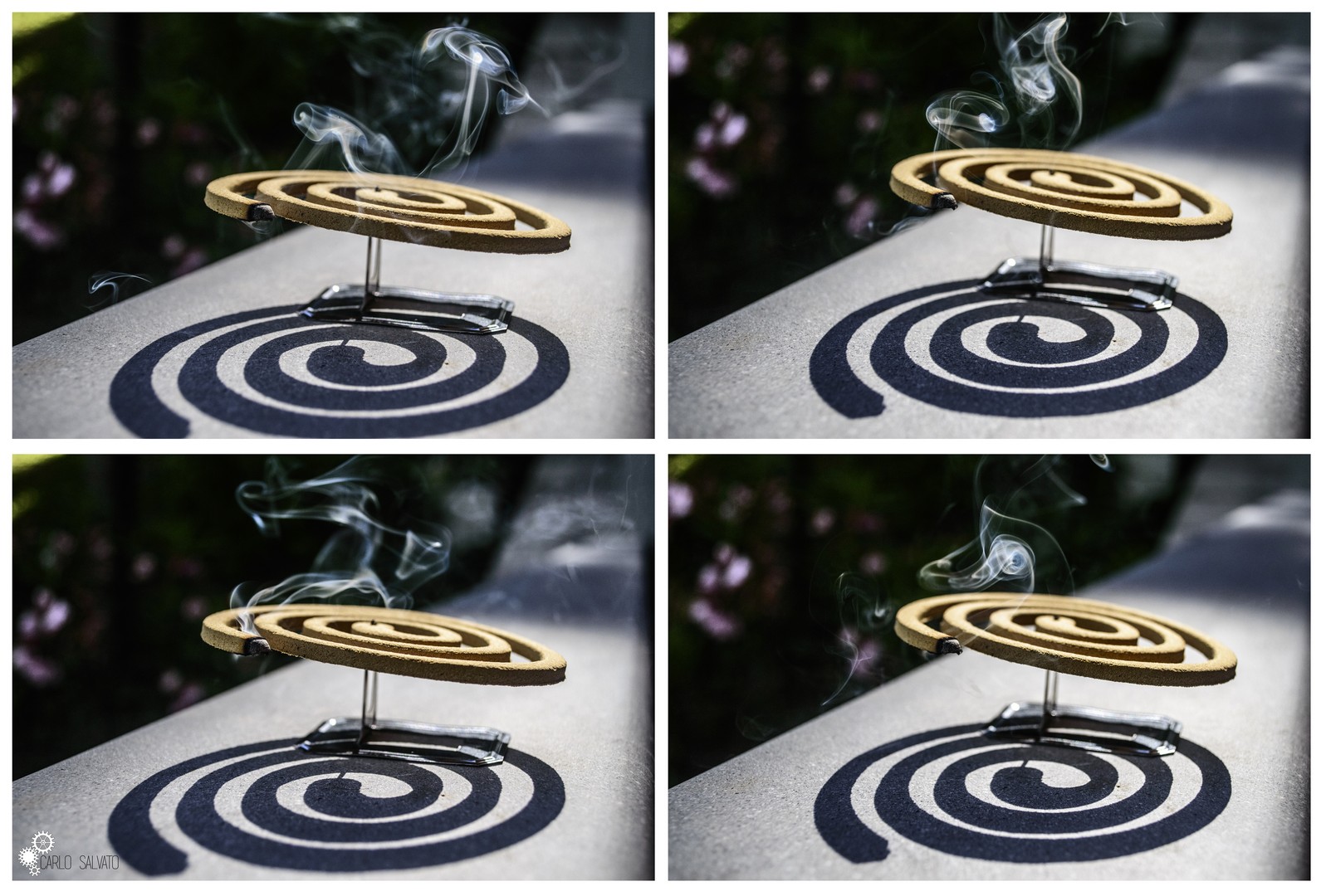 Mosquito spirals and smoke - smoke and mosquito spirals