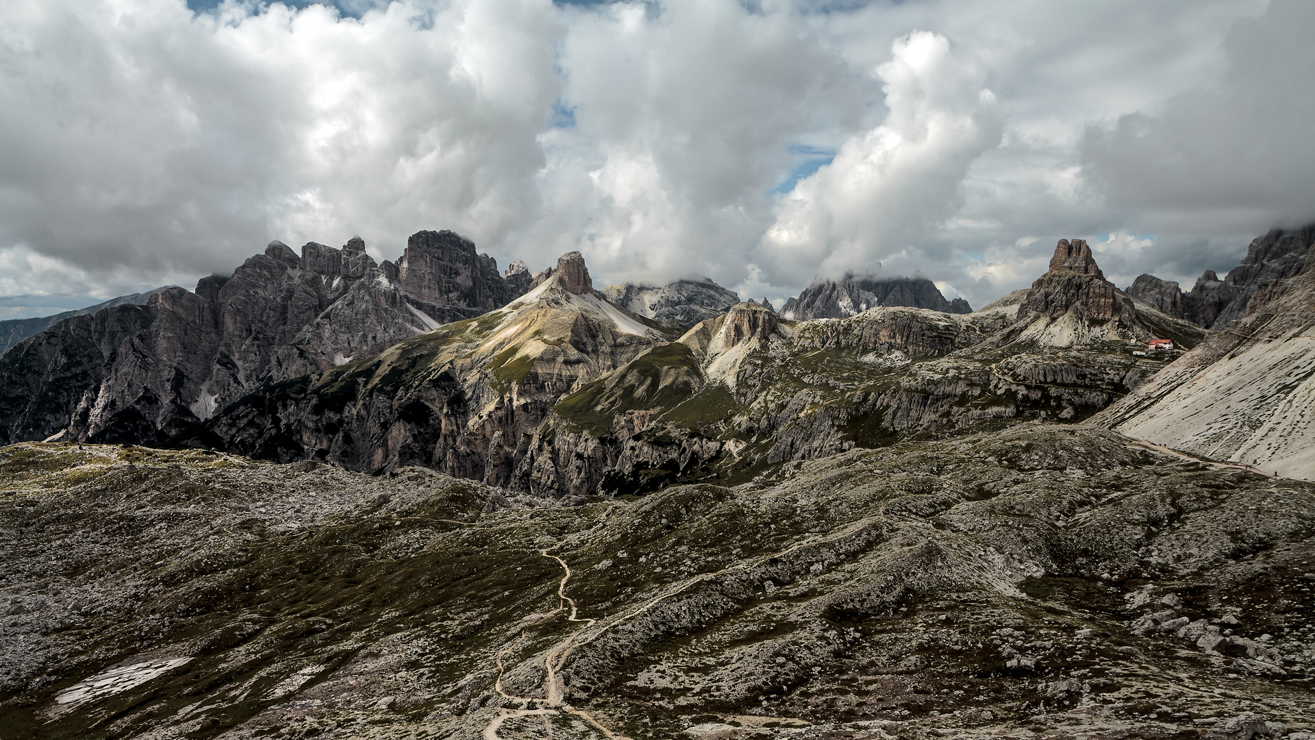 the contrasts of the Dolomites