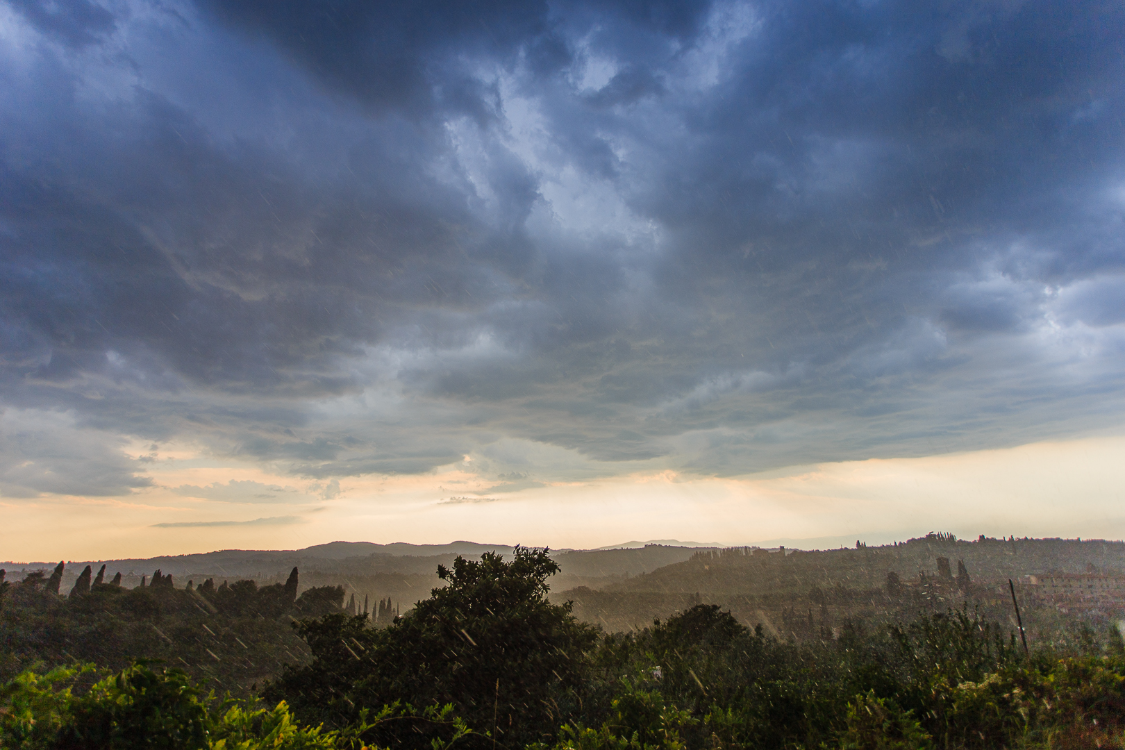 Nubifragio nel chianti