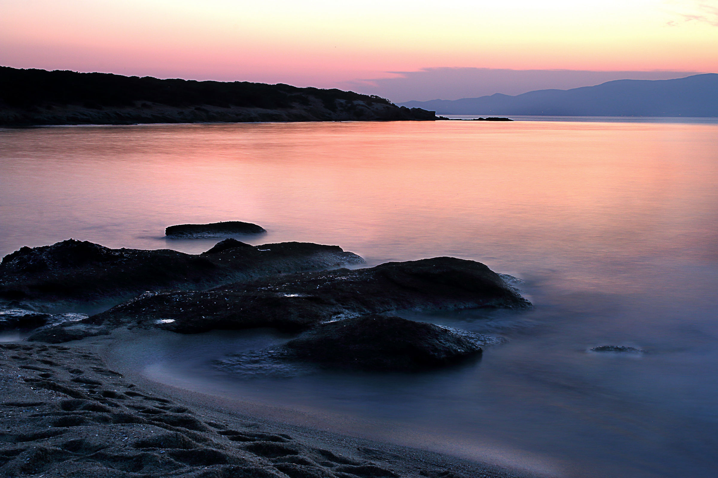 Tramonto alla baia dei cedri - Naxos
