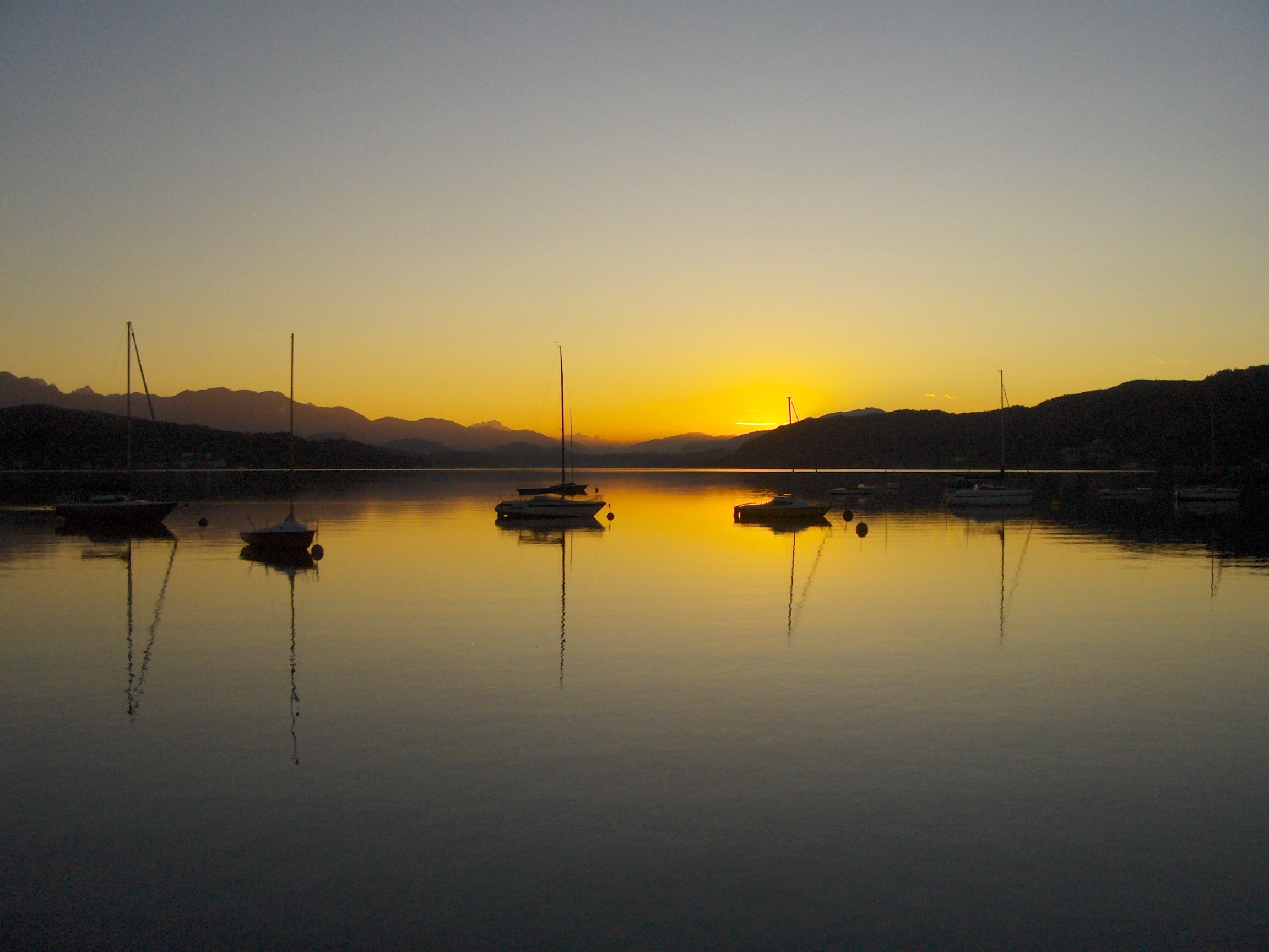 Tramonto sul Worthersee